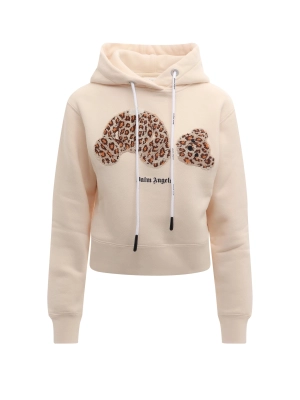 Palm Angels Bear Printed Drawstring Hoodie