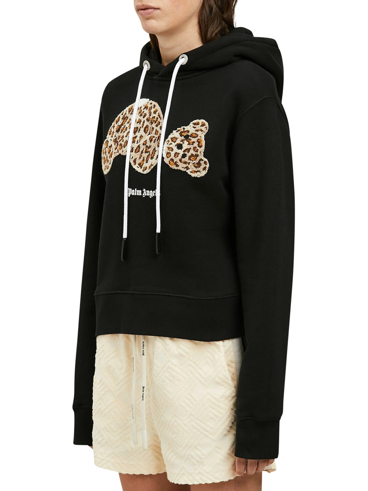 Palm Angels Bear Printed Drawstring Hoodie
