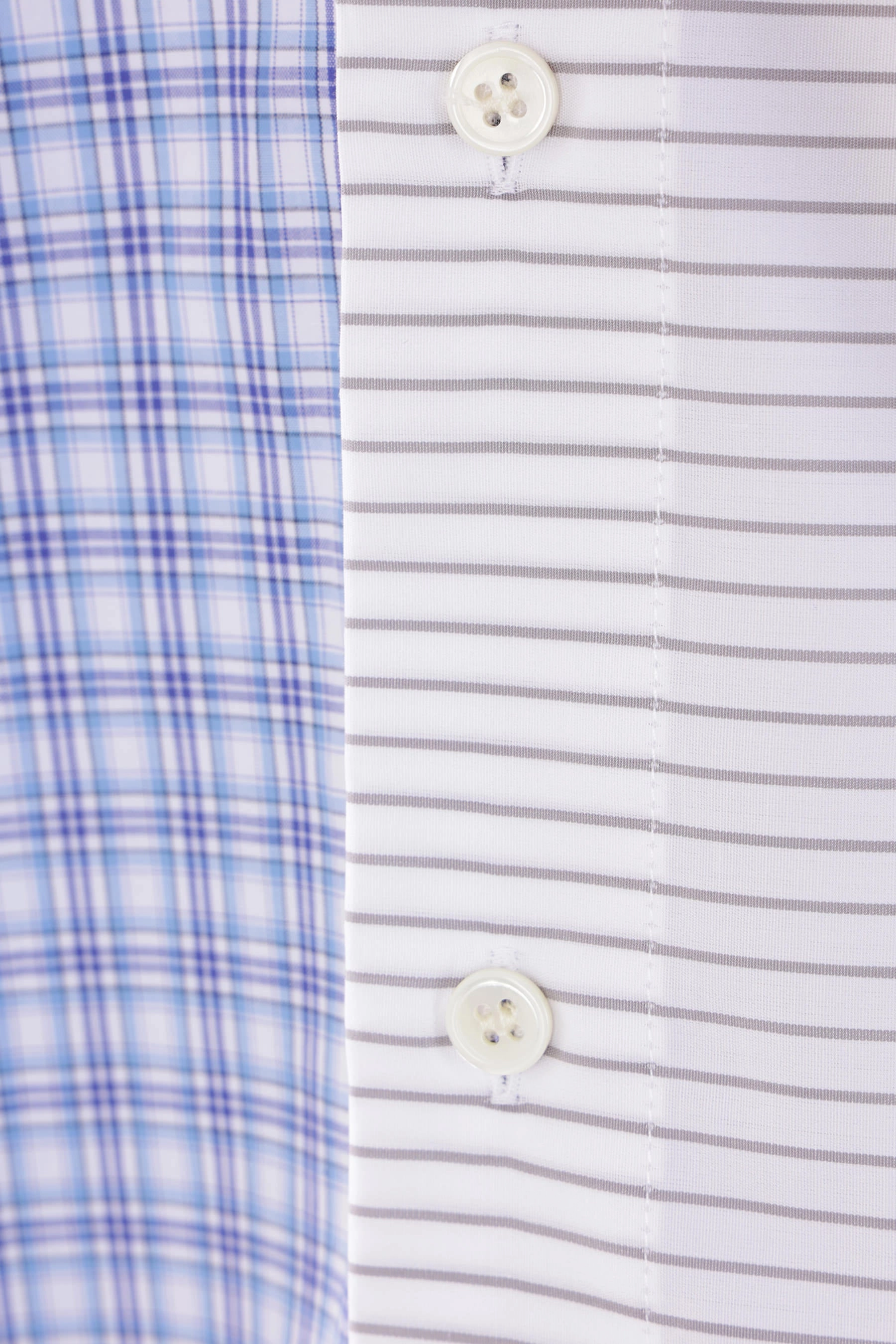 patchwork poplin shirt