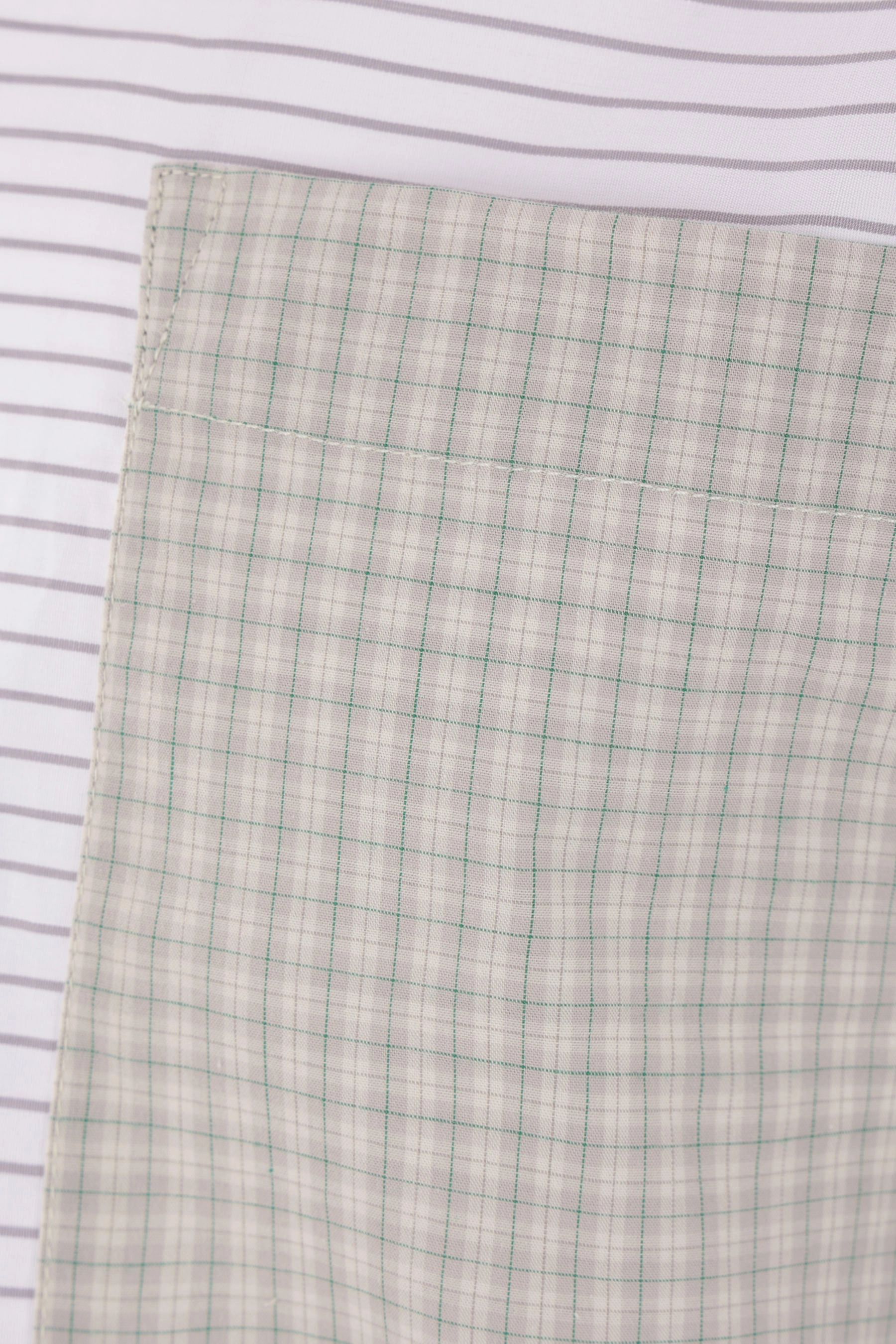 patchwork poplin shirt