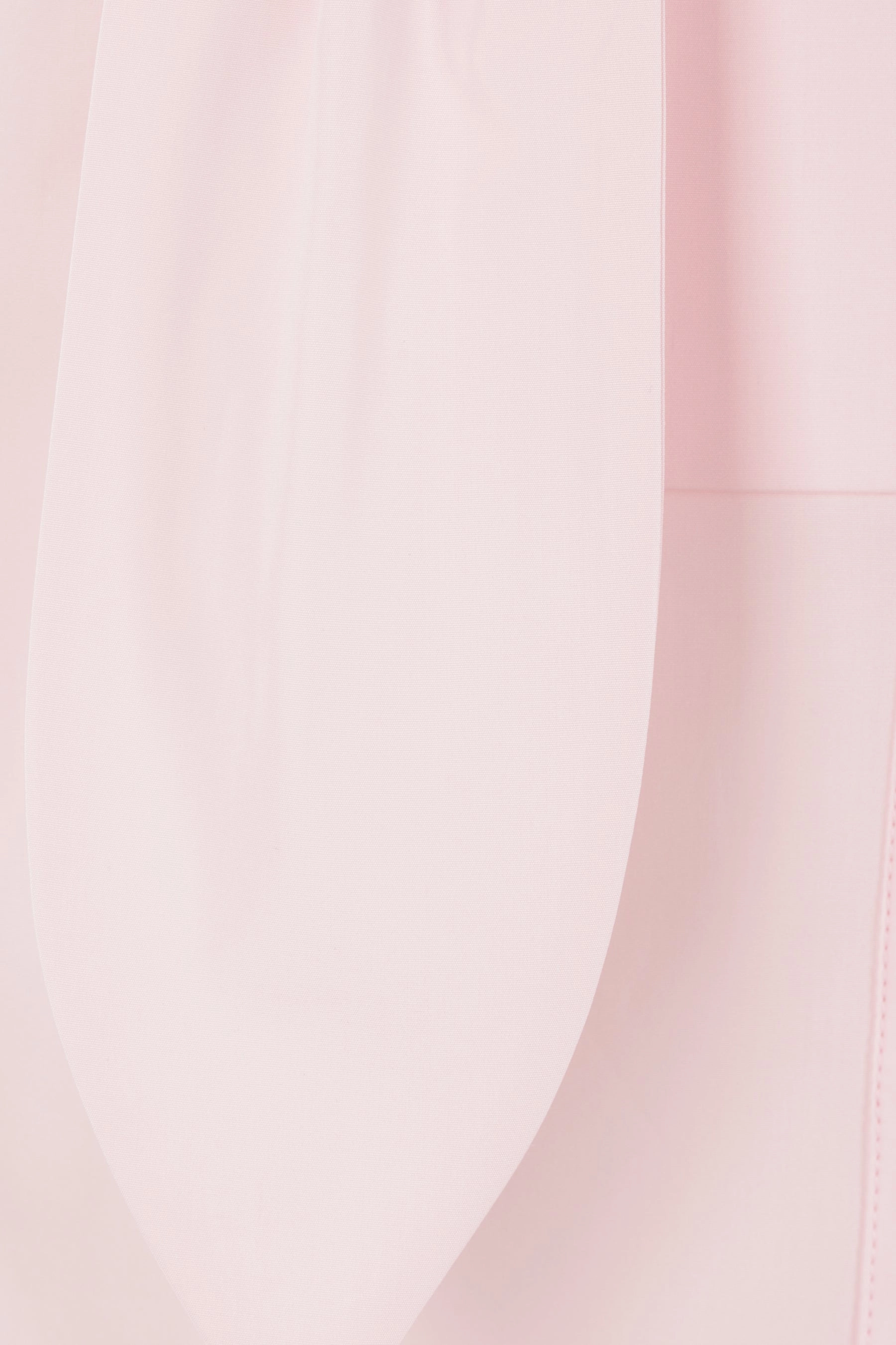 poplin shirt with pleated neck tie