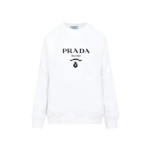 Prada Logo Printed Crewneck Sweatshirt