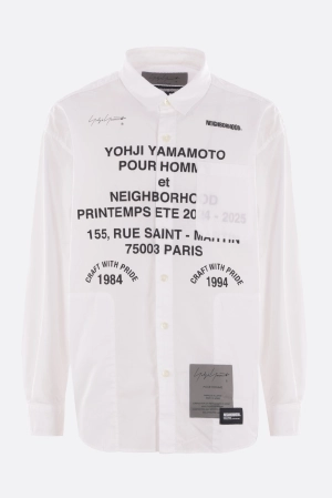 printed poplin shirt