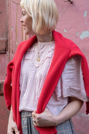 Project AJ117 Galore Baby Pink Blouse