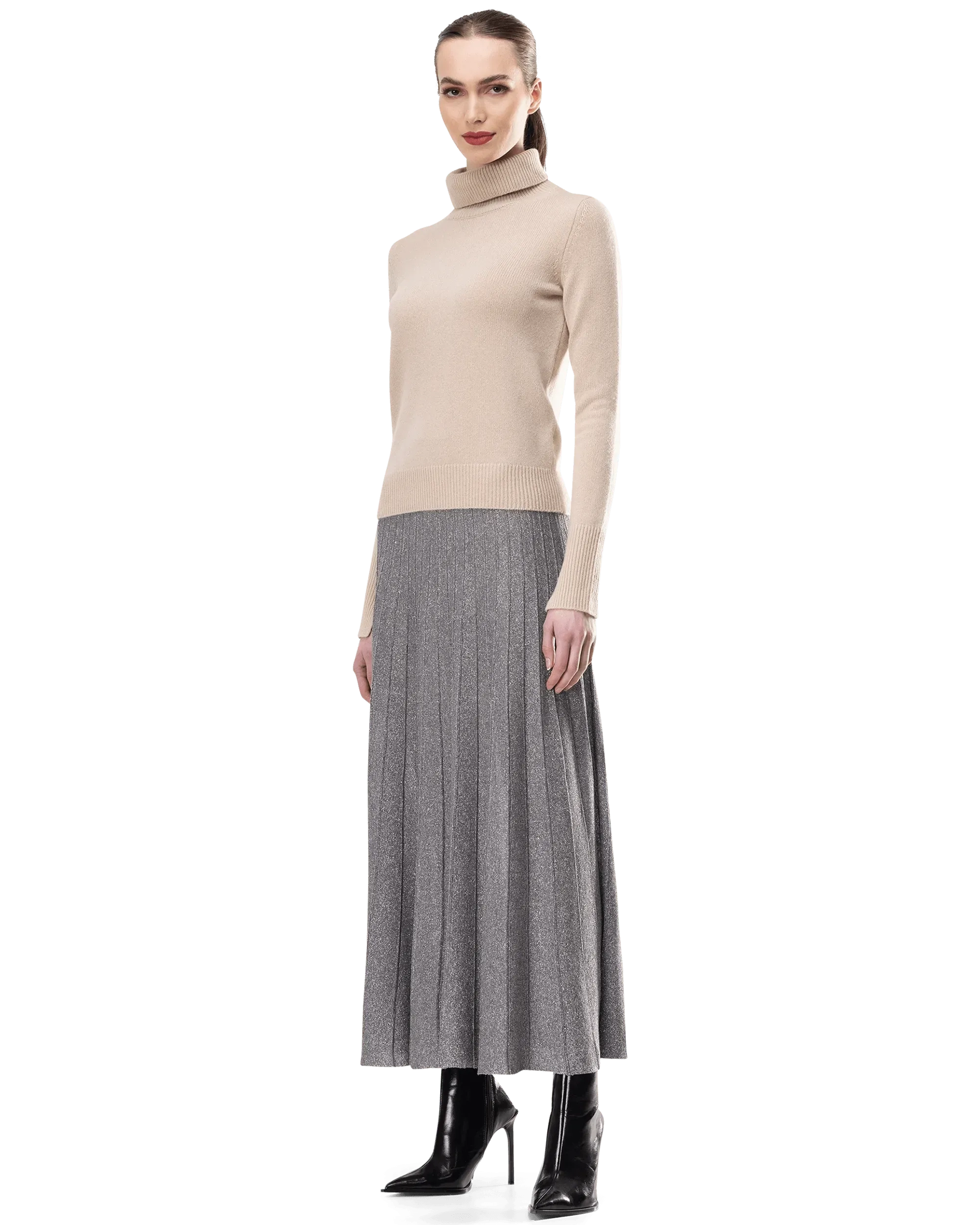 Pure Cashmere Turtleneck Sweater