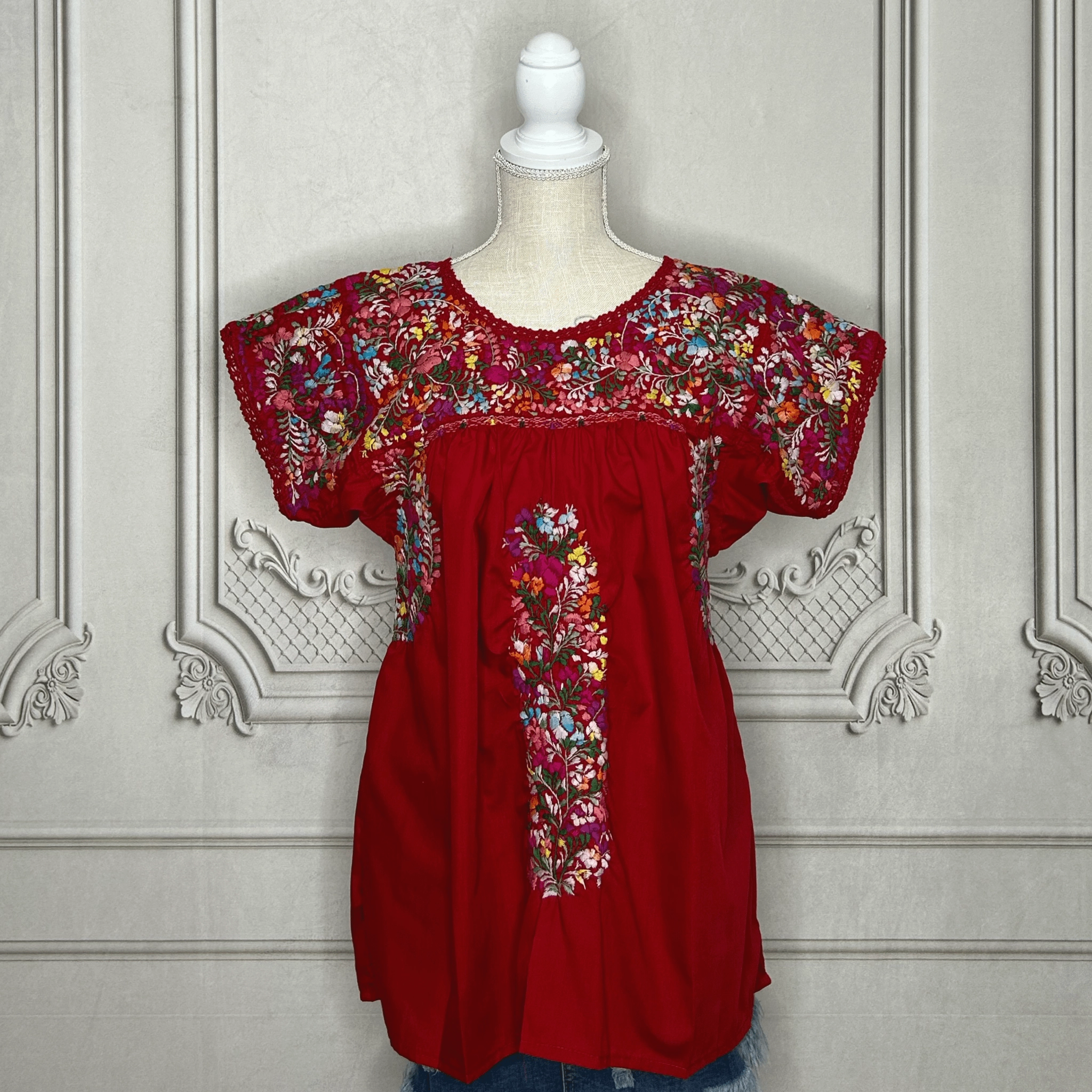 San Antonino Gala Blouse Short Sleeve - Cotton