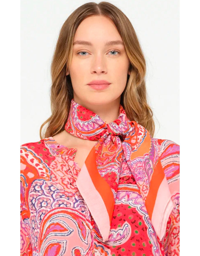 Scarf Brazil Coral Cotton