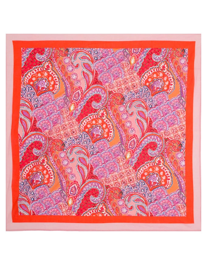 Scarf Brazil Coral Cotton