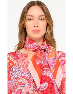 Scarf Brazil Coral Cotton