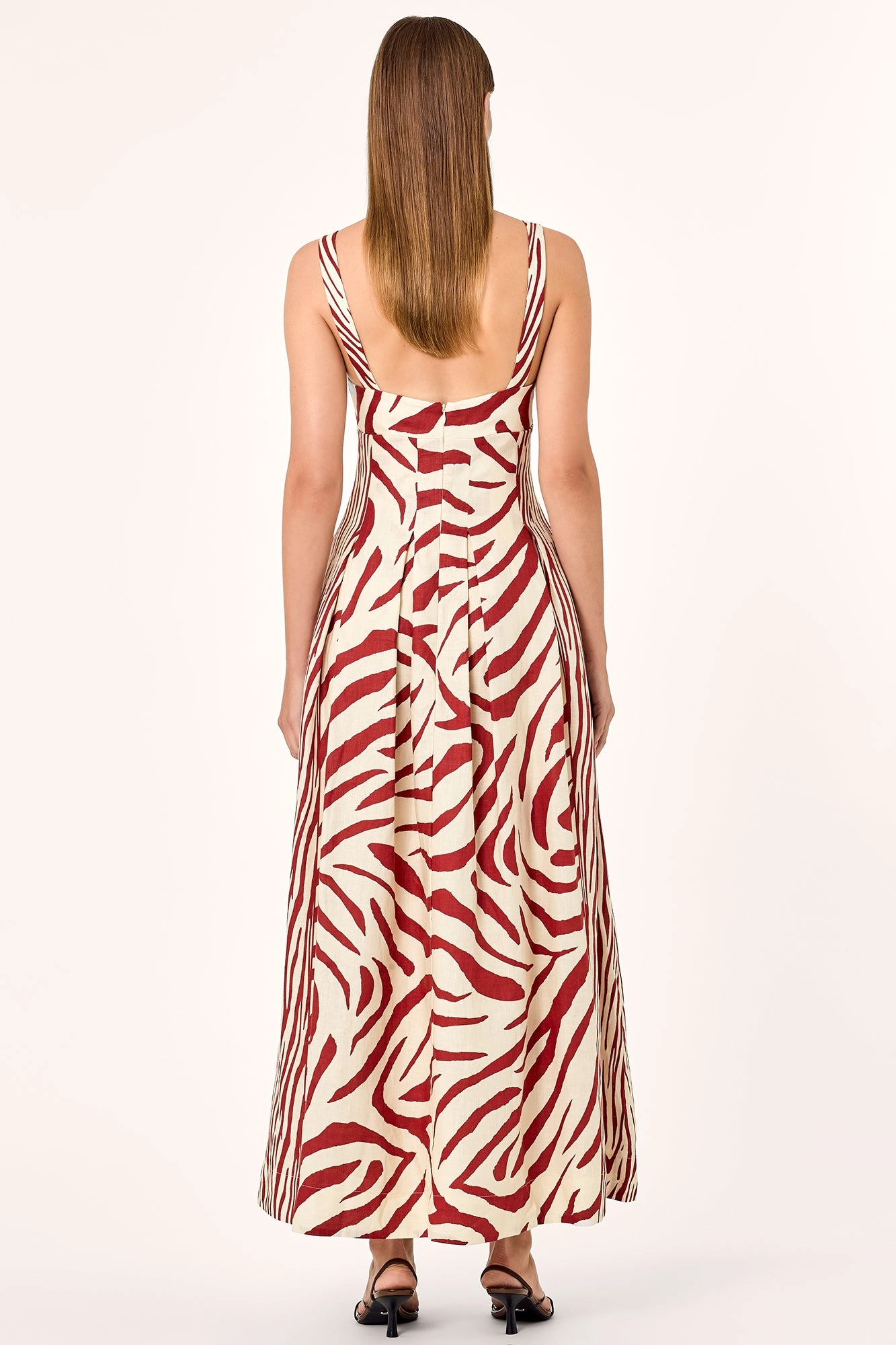 Selene Dress - Brick Toledo Print