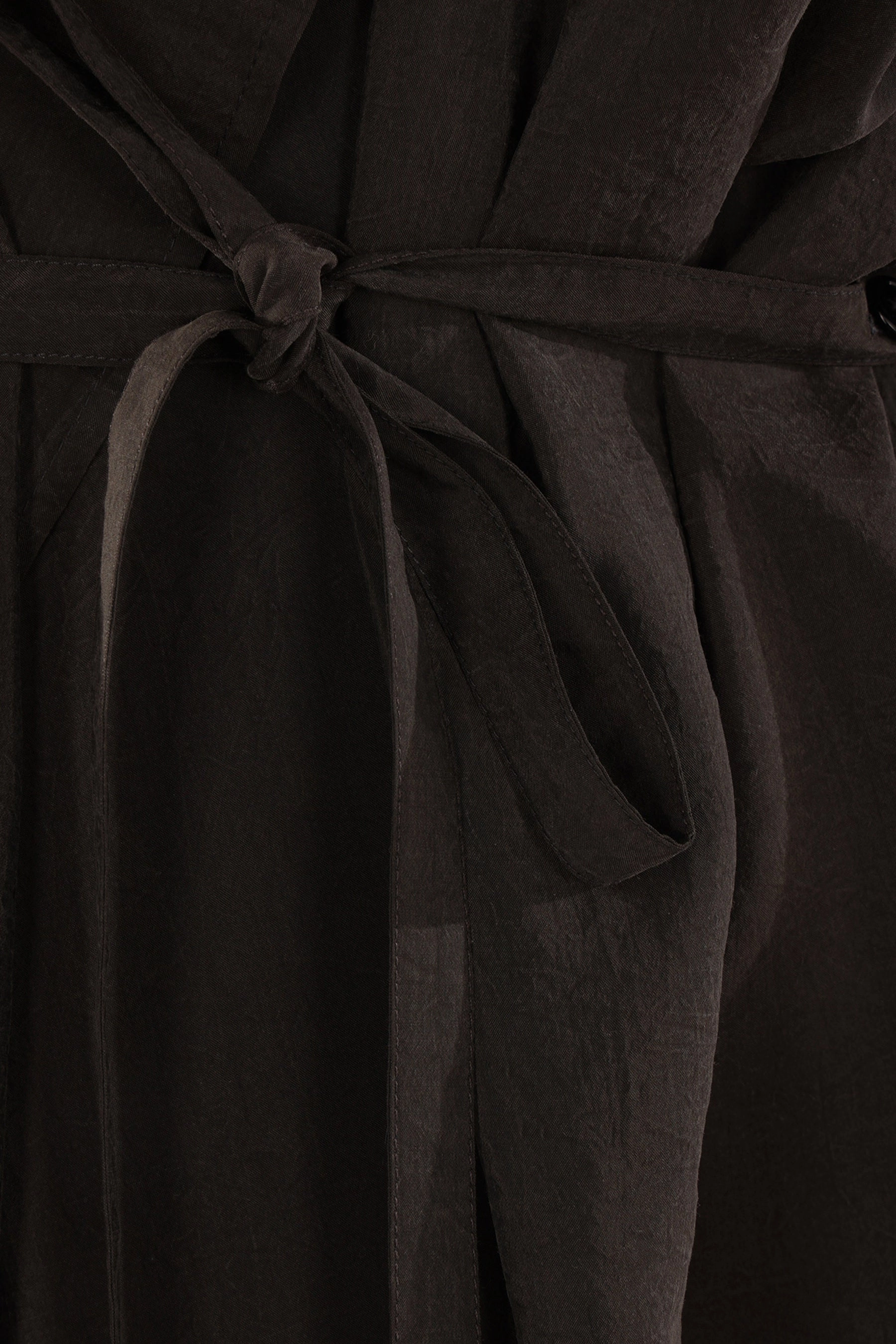 silk blend asymmetrical shirt dress