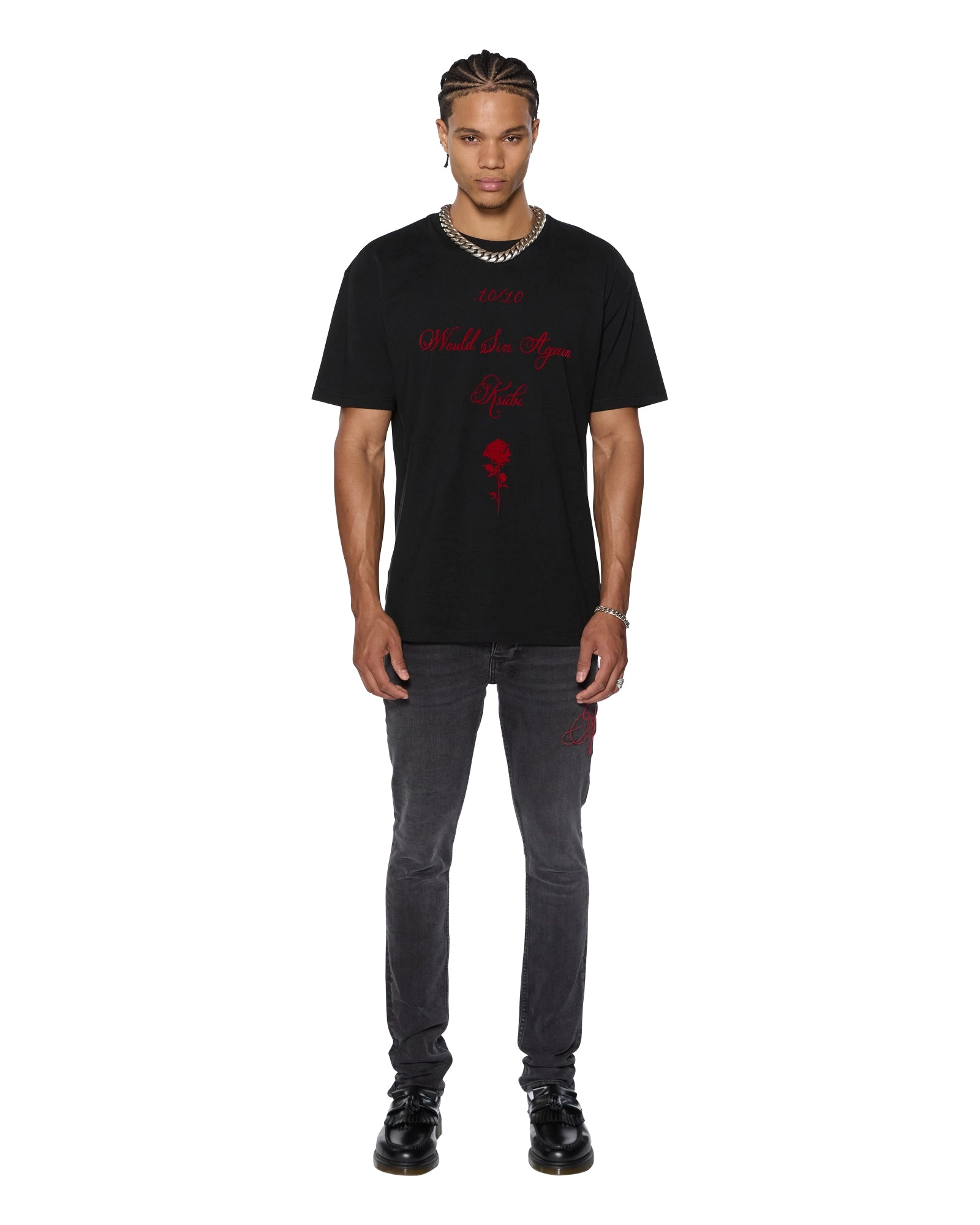 SIN AGAIN BIGGIE SS TEE JET BLACK