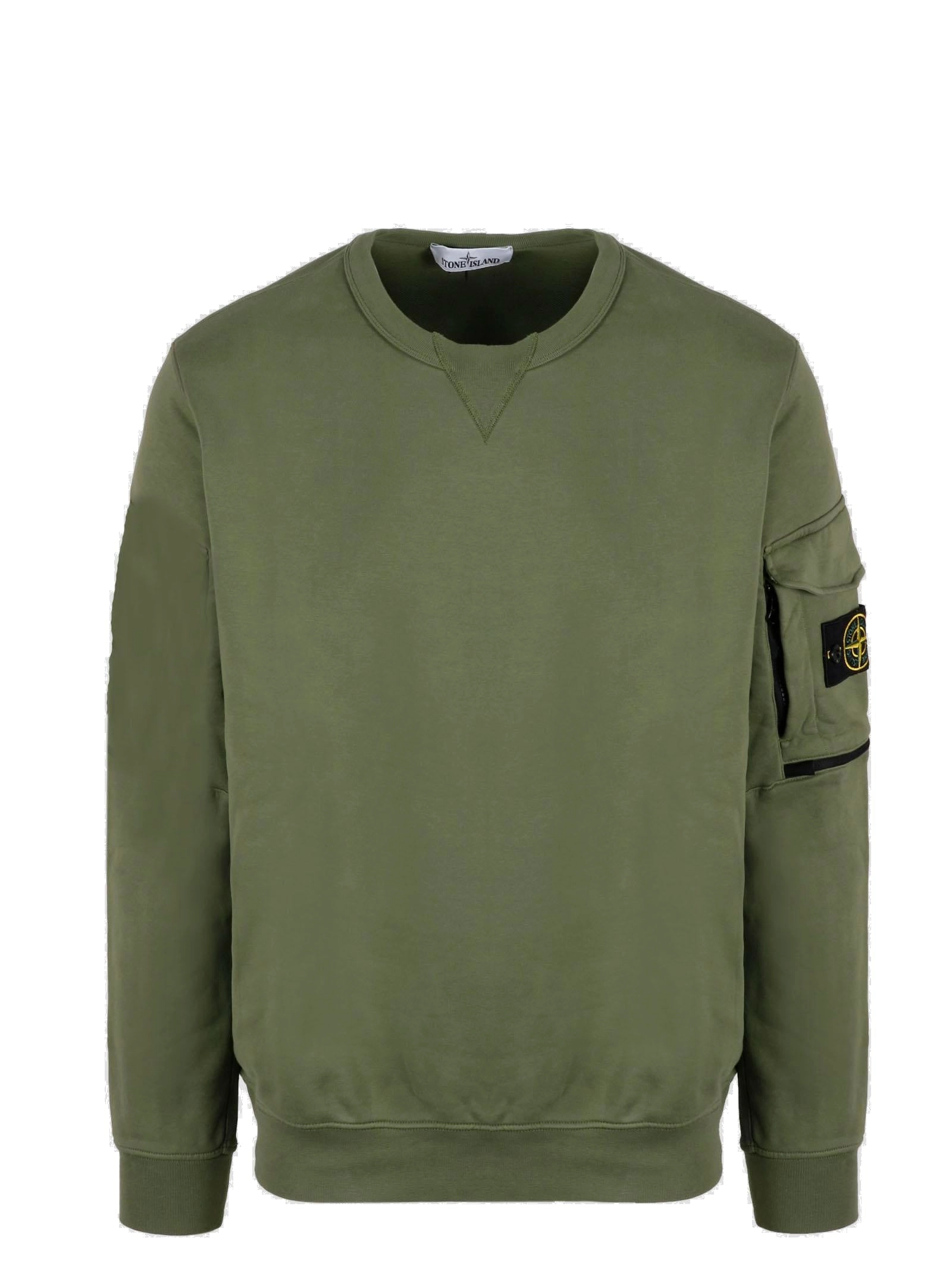 Stone Island Logo Patch Crewneck Sweatshirt