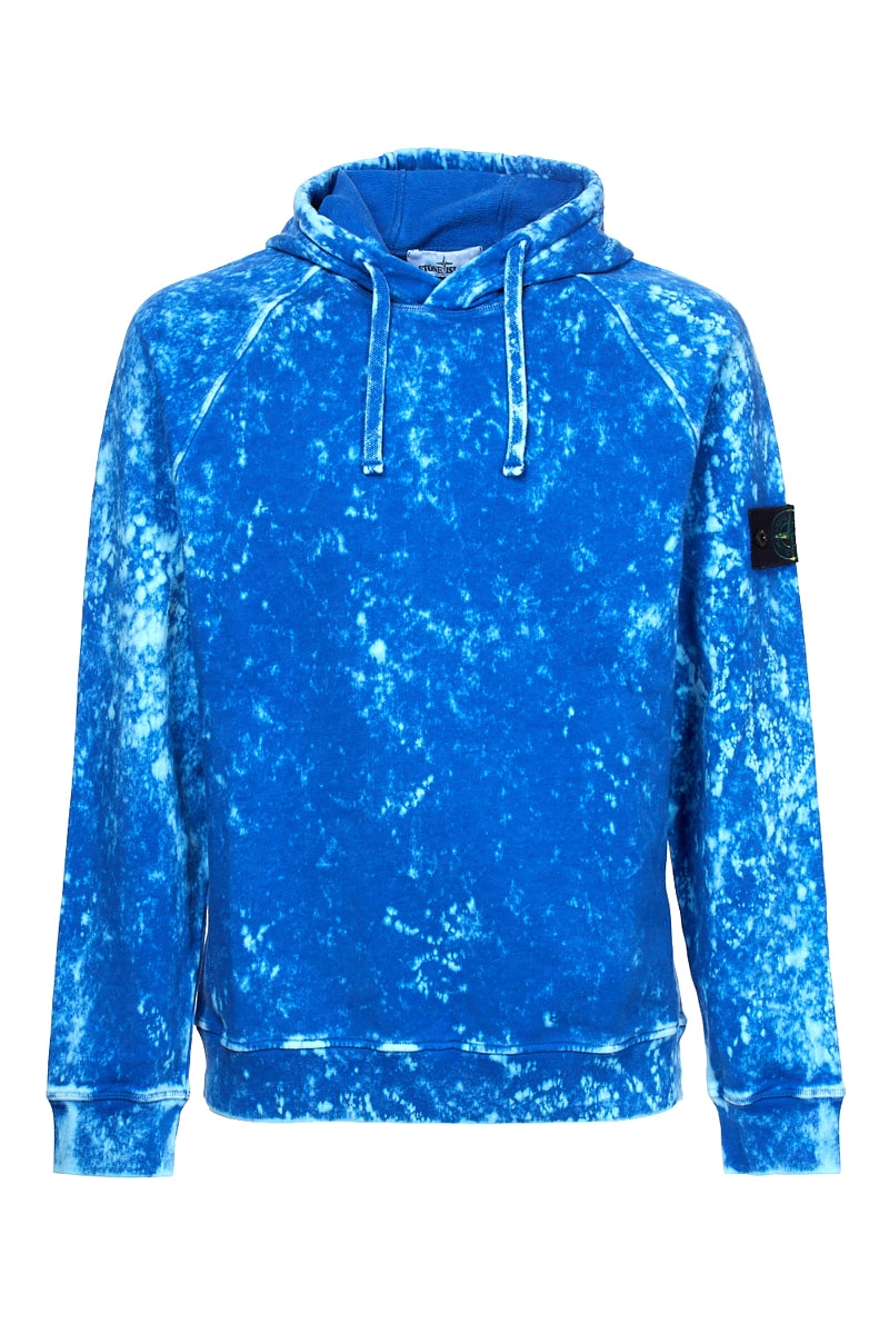 Stone Island Paint Splatter Print Hoodie