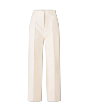 Structured Fine Cotton Trousers