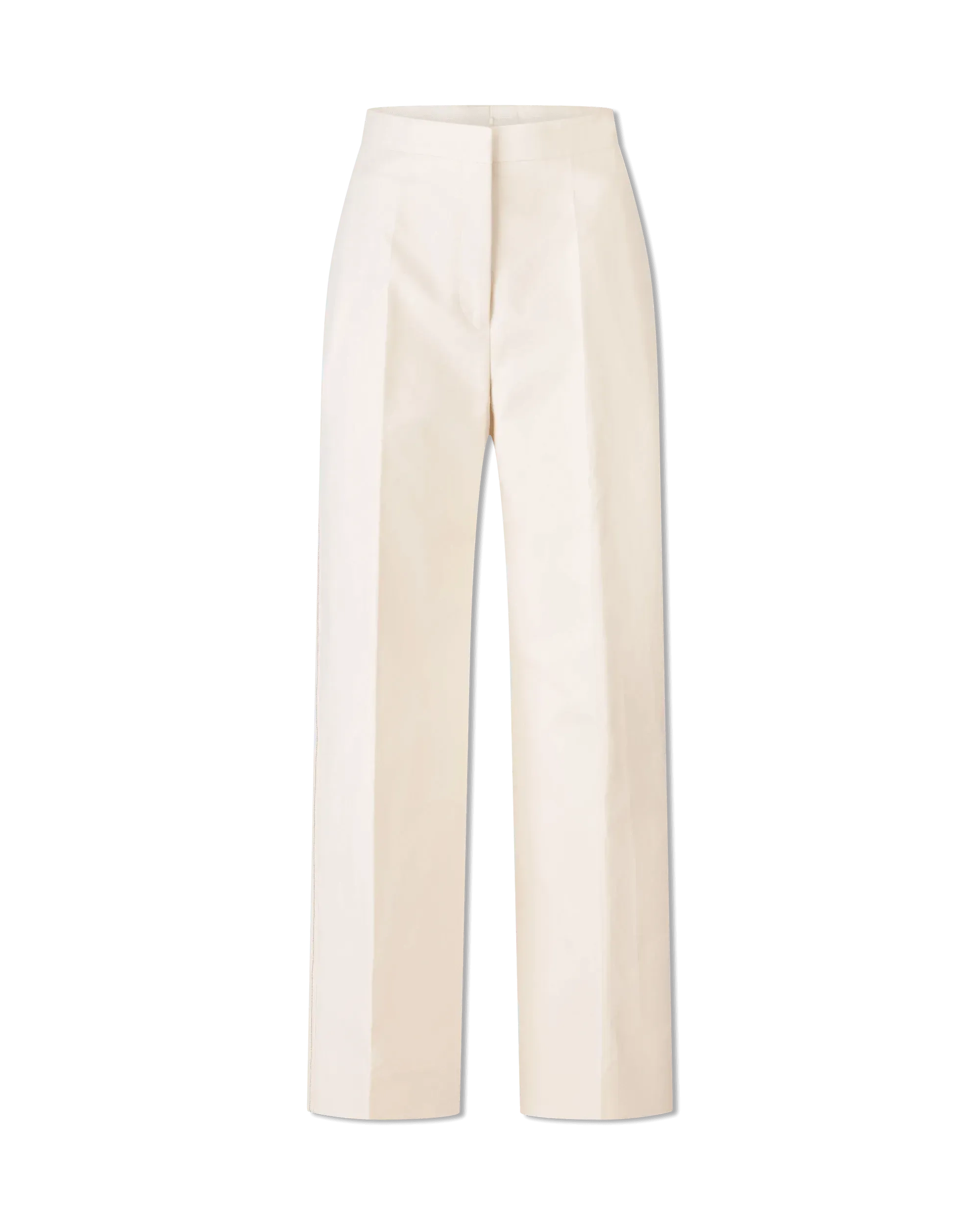 Structured Fine Cotton Trousers