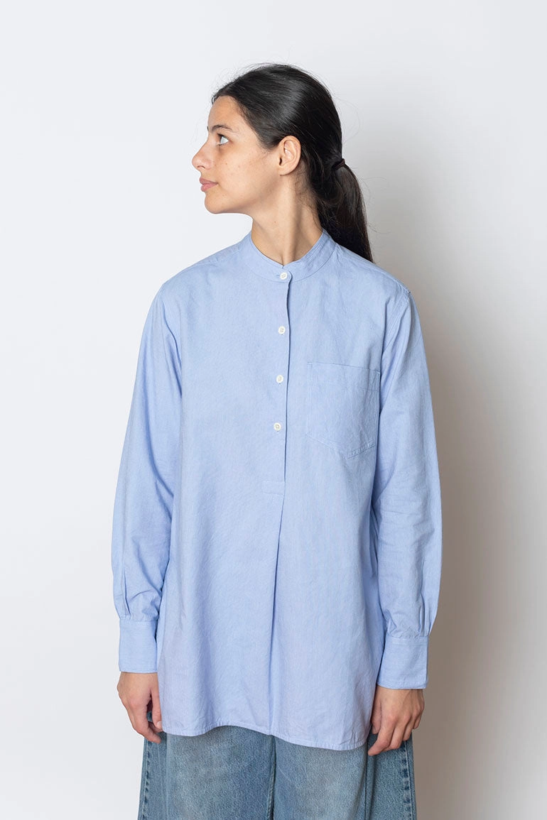 Taro Cotton Oxford Shirt - Chambray