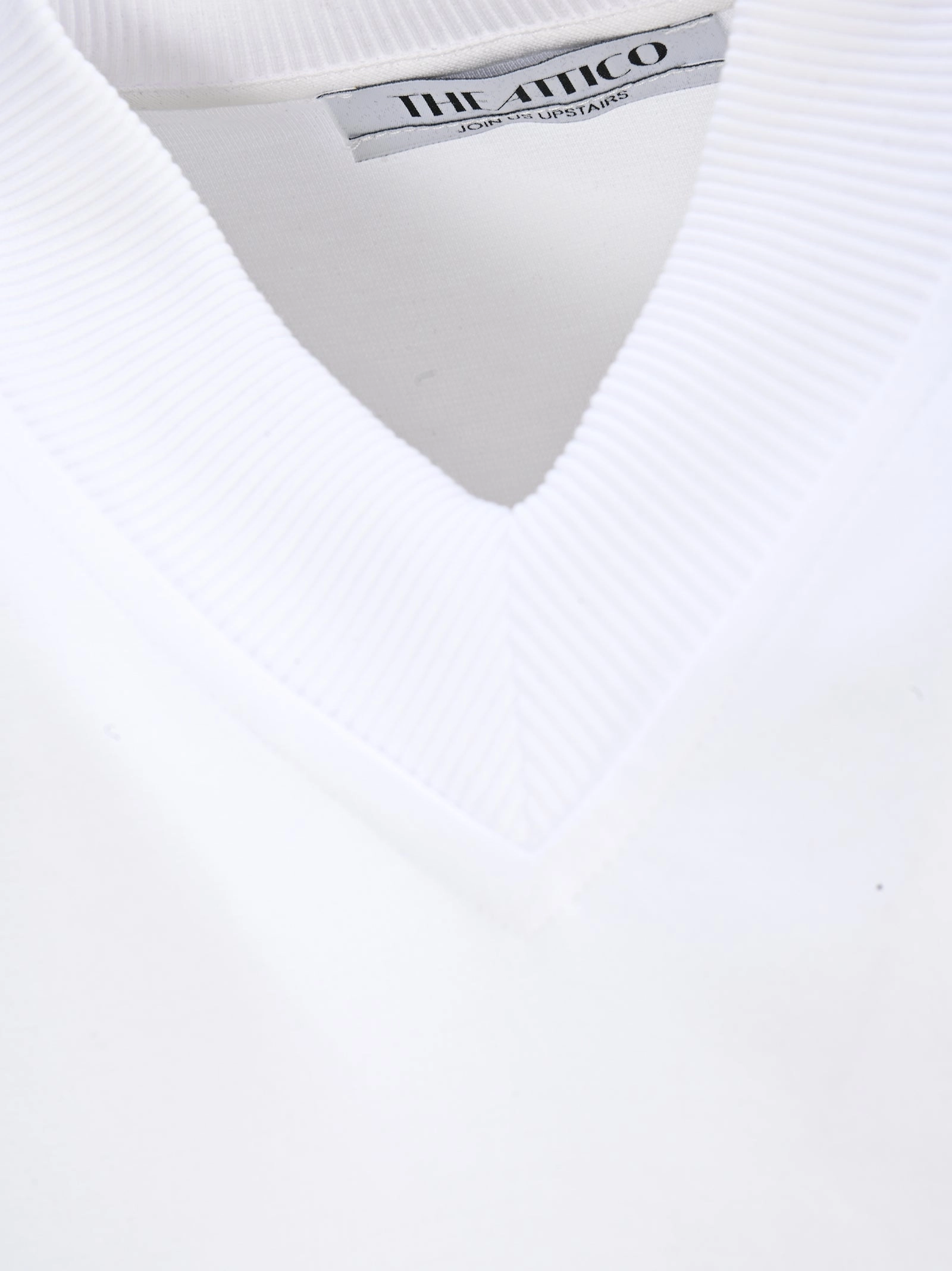 The Attico V-Neck Short-Sleeve T-Shirt