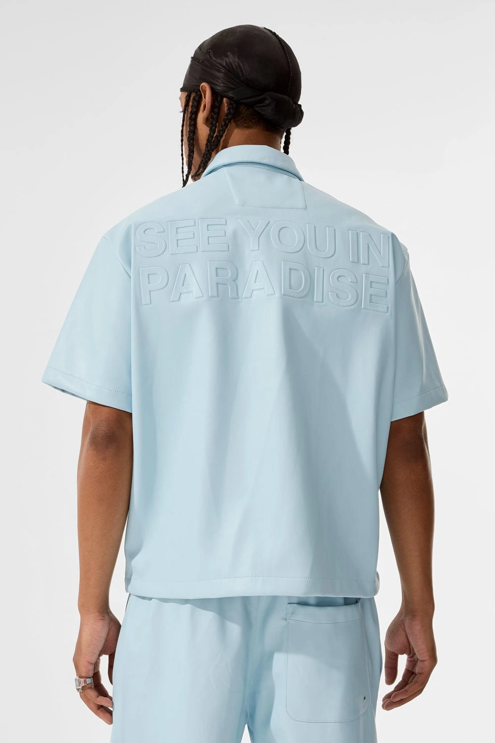 Thriller Full Zip S/S Shirt (Sky Blue)