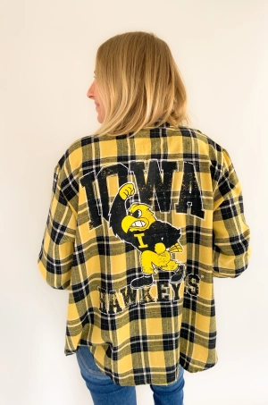 University of Iowa Mascot Oversized Plaid