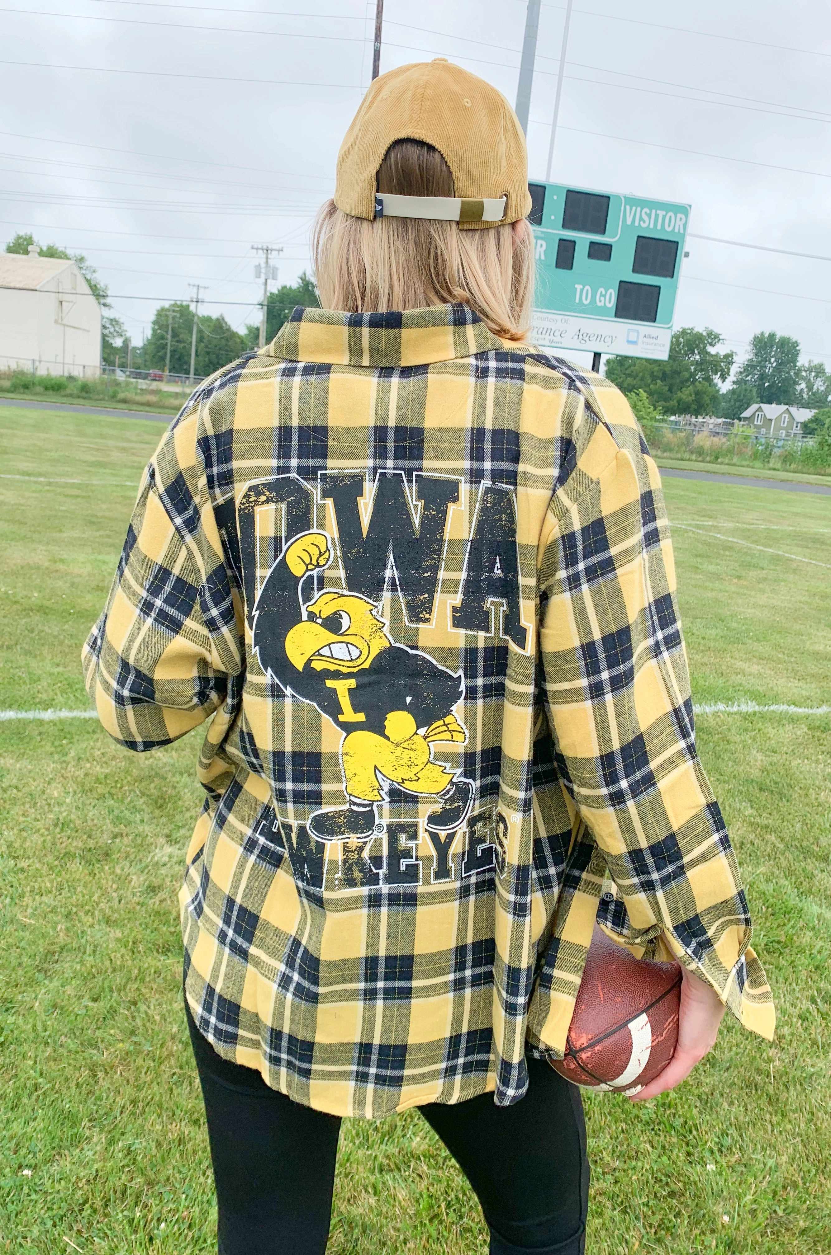 University of Iowa Mascot Oversized Plaid