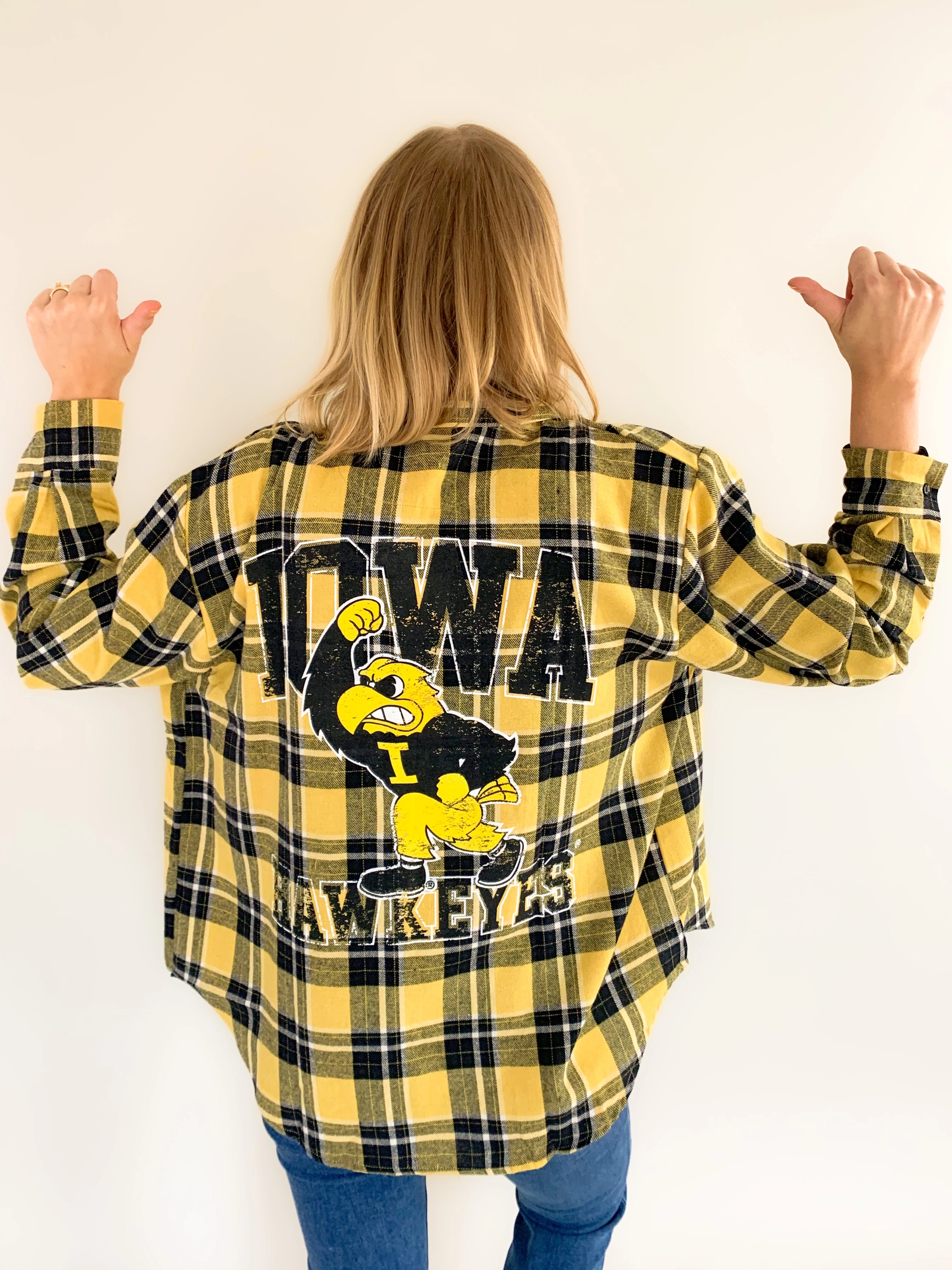 University of Iowa Mascot Oversized Plaid