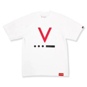 V for Victory Code T-Shirt - White