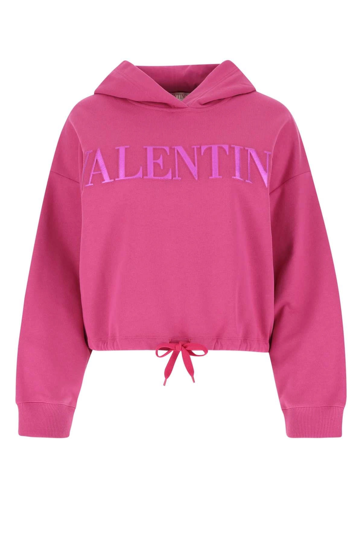 Valentino Logo Detailed Drawstring Hoodie