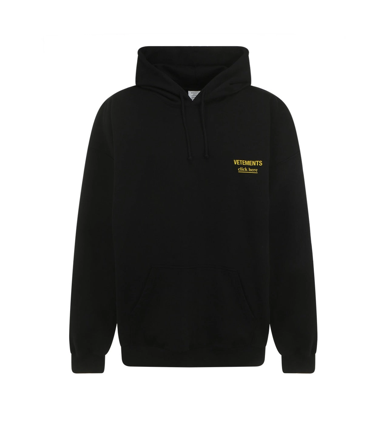 Vetements Logo Printed Drawstring Hoodie