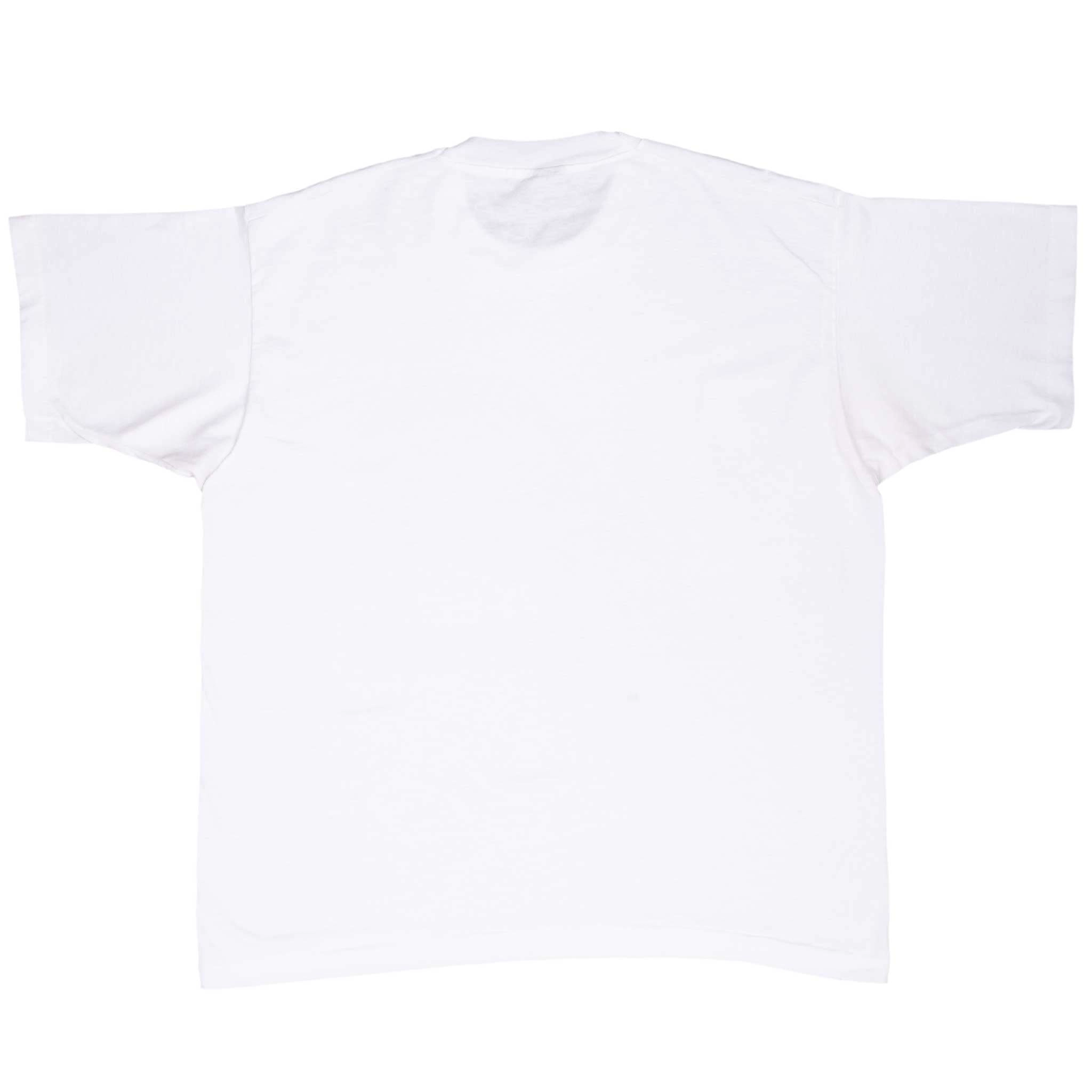 VINTAGE COCA COLA COMPANY WHITE TEE SHIRT 1980S LARGE