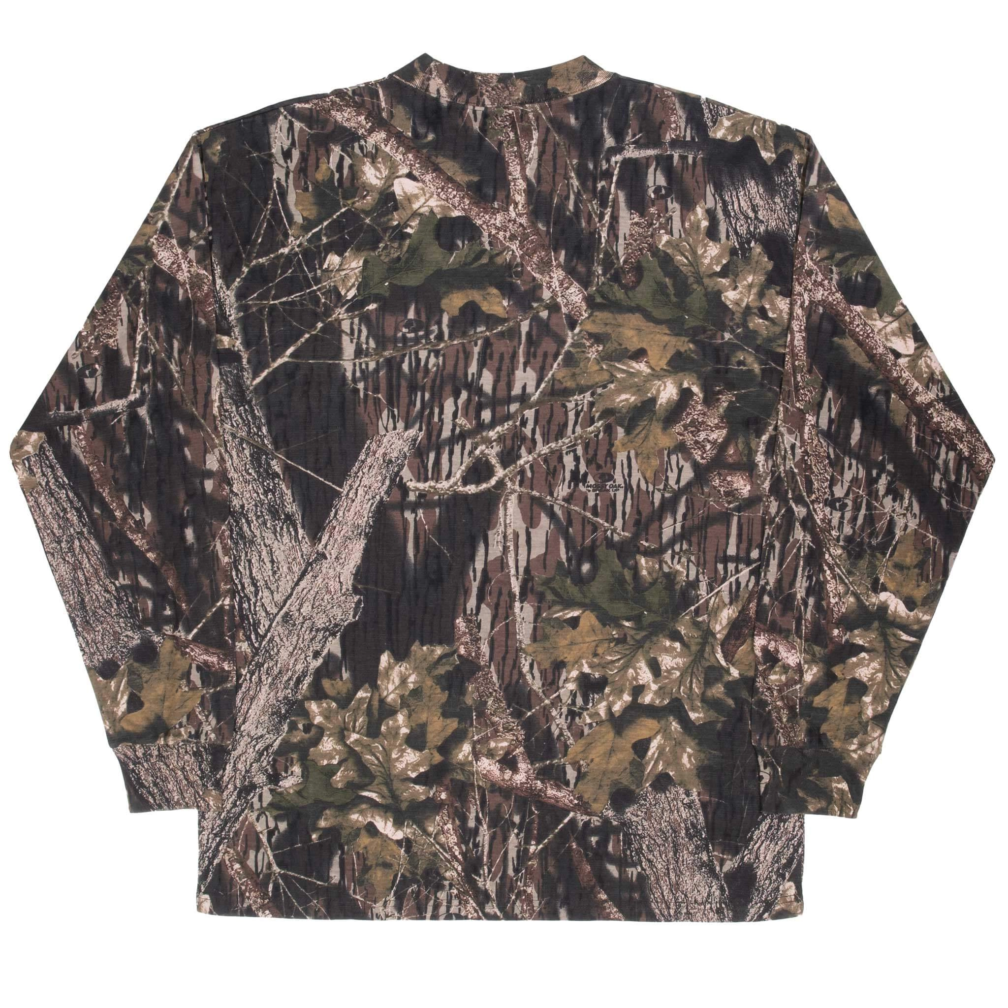 VINTAGE HUNTING MOSSY OAK BREAK UP CAMO LONG SLEEVE TEE SHIRT SIZE XL