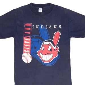VINTAGE MLB CLEVELAND INDIANS 1995 TEE SHIRT SIZE MEDIUM