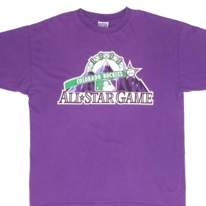 VINTAGE MLB COLORADO ROCKIES ALL STAR GAME TEE SHIRT 1998 SIZE XL