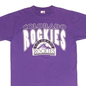 VINTAGE MLB COLORADO ROCKIES TEE SHIRT 1993 SIZE LARGE MADE IN USA