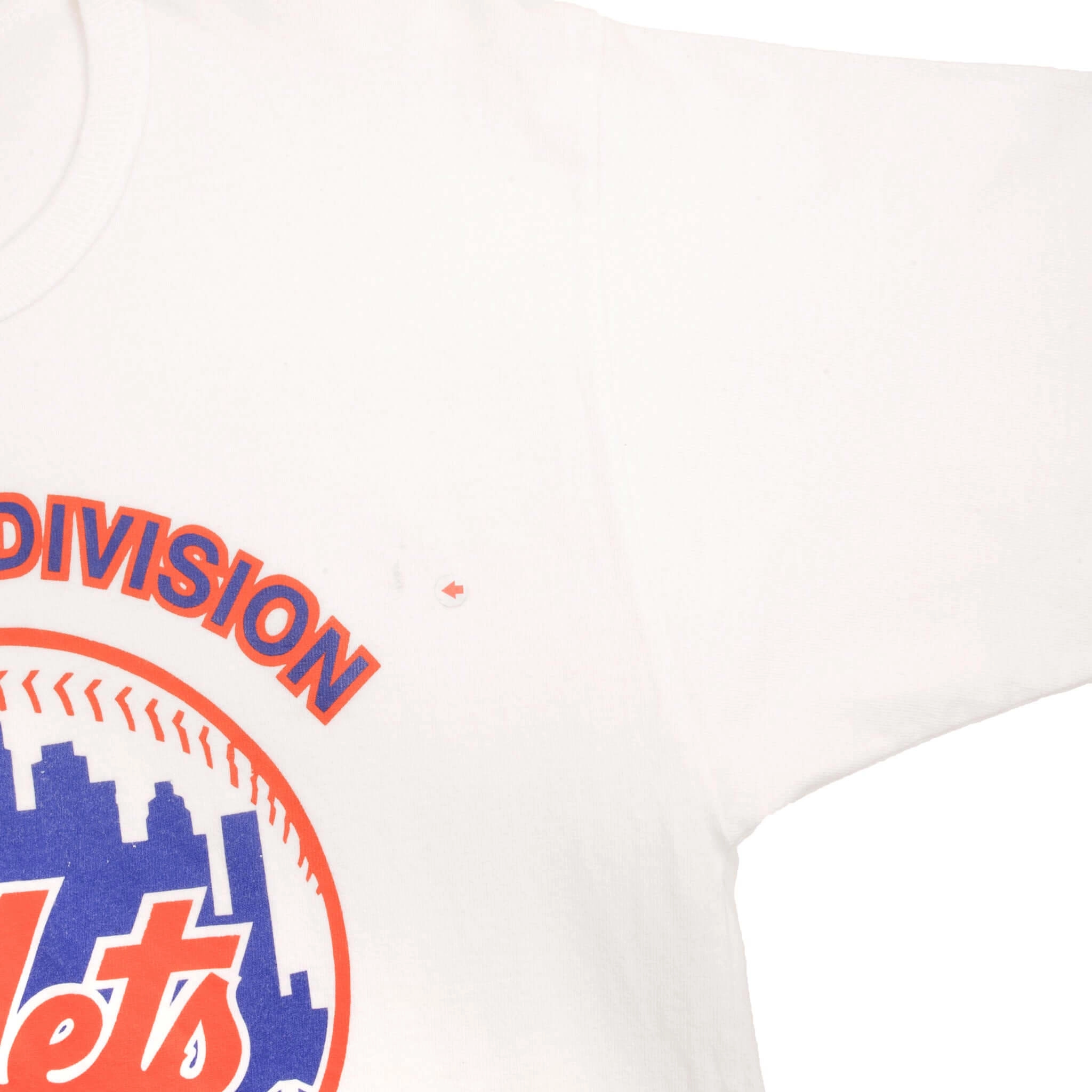 VINTAGE MLB NEW YORK METS CHAMPIONS 1986 TEE SHIRT SIZE MEDIUM MADE IN USA