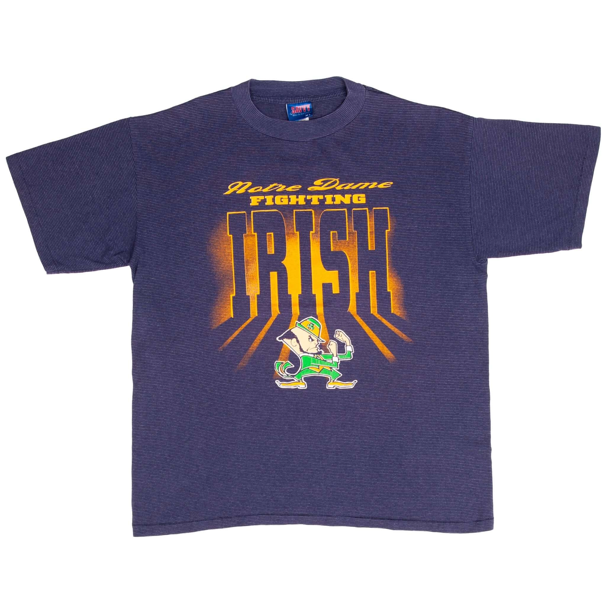 VINTAGE NCAA NOTRE DAME FIGHTING IRISH 1990S TEE SHIRT SIZE XL MADE IN USA