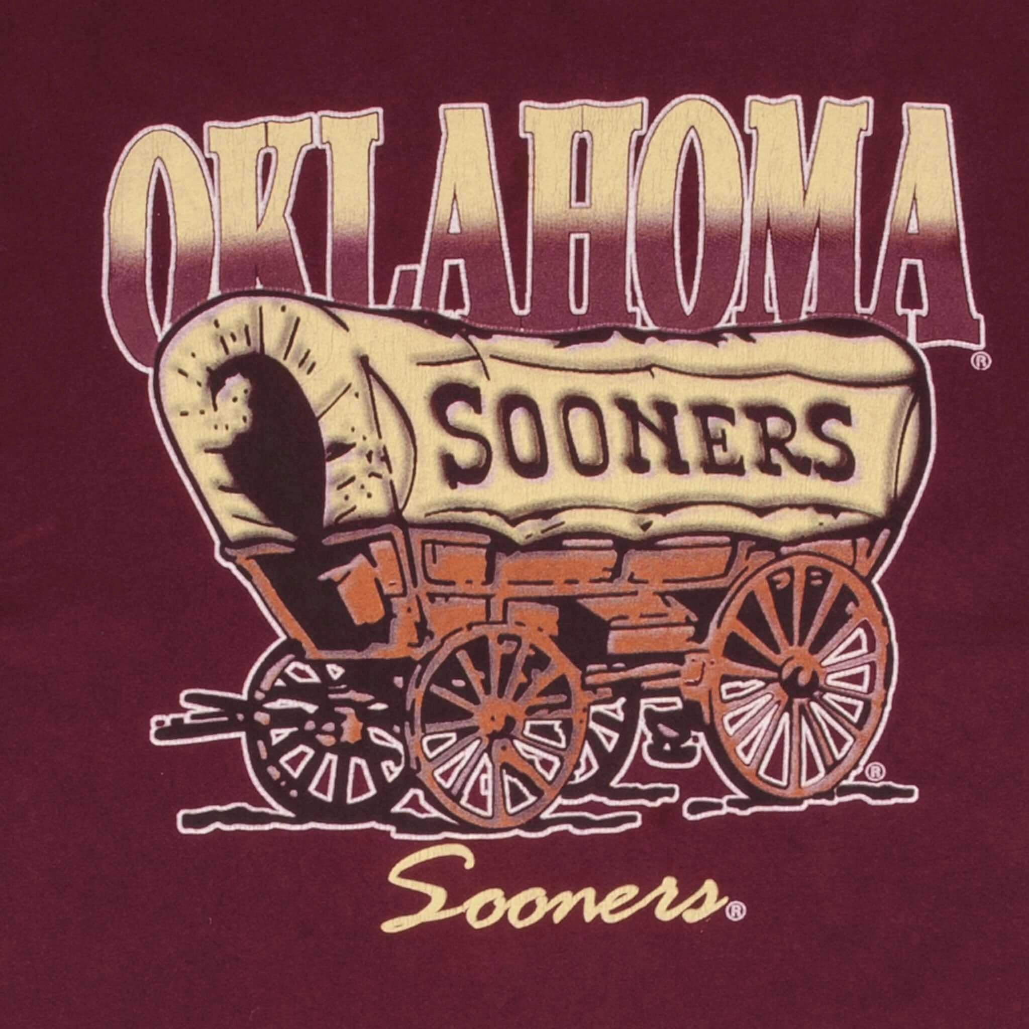 VINTAGE NCAA OKLAHOMA UNIVERSITY SOONERS 1990S TEE SHIRT SIZE 2XL