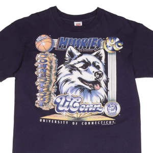 VINTAGE NCAA UCONN HUSKIES BASKETBALL 1995 TEE SHIRT SIZE XL MADE IN USA