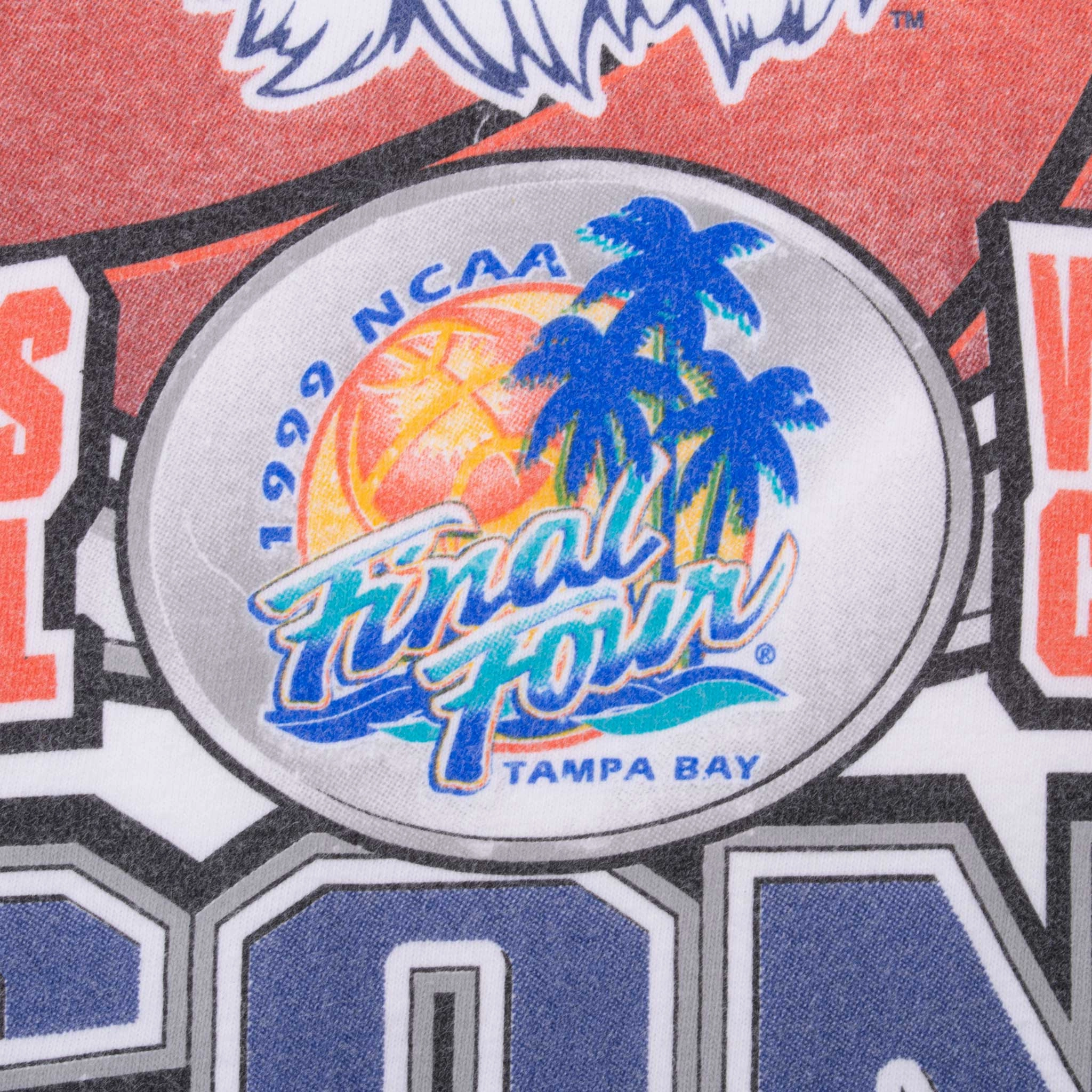 VINTAGE NCAA UCONN HUSKIES FINAL FOUR 1999 TEE SHIRT LARGE