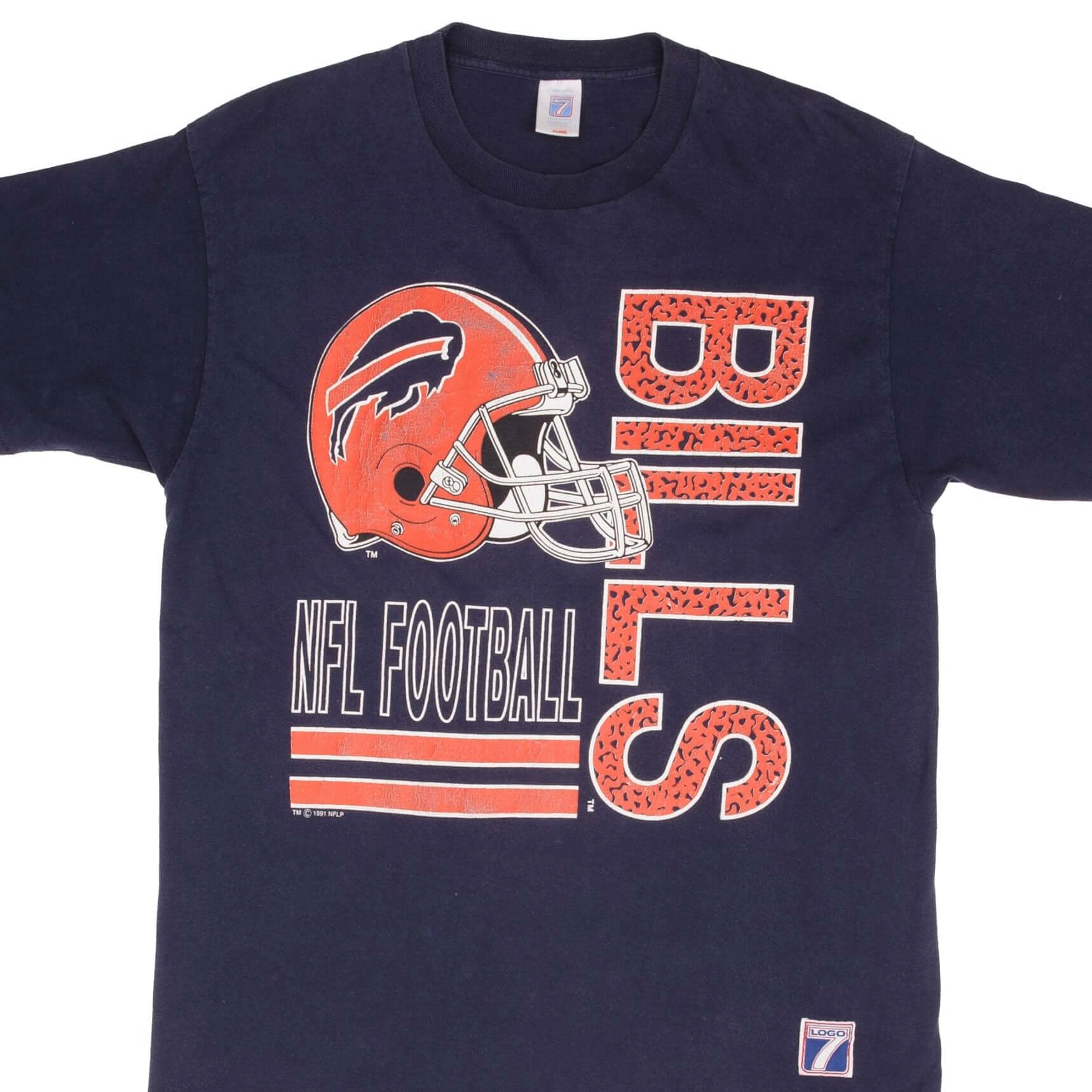 VINTAGE NFL BUFFALO BILLS 1991 TEE SHIRT SIZE LARGE MADE IN USA