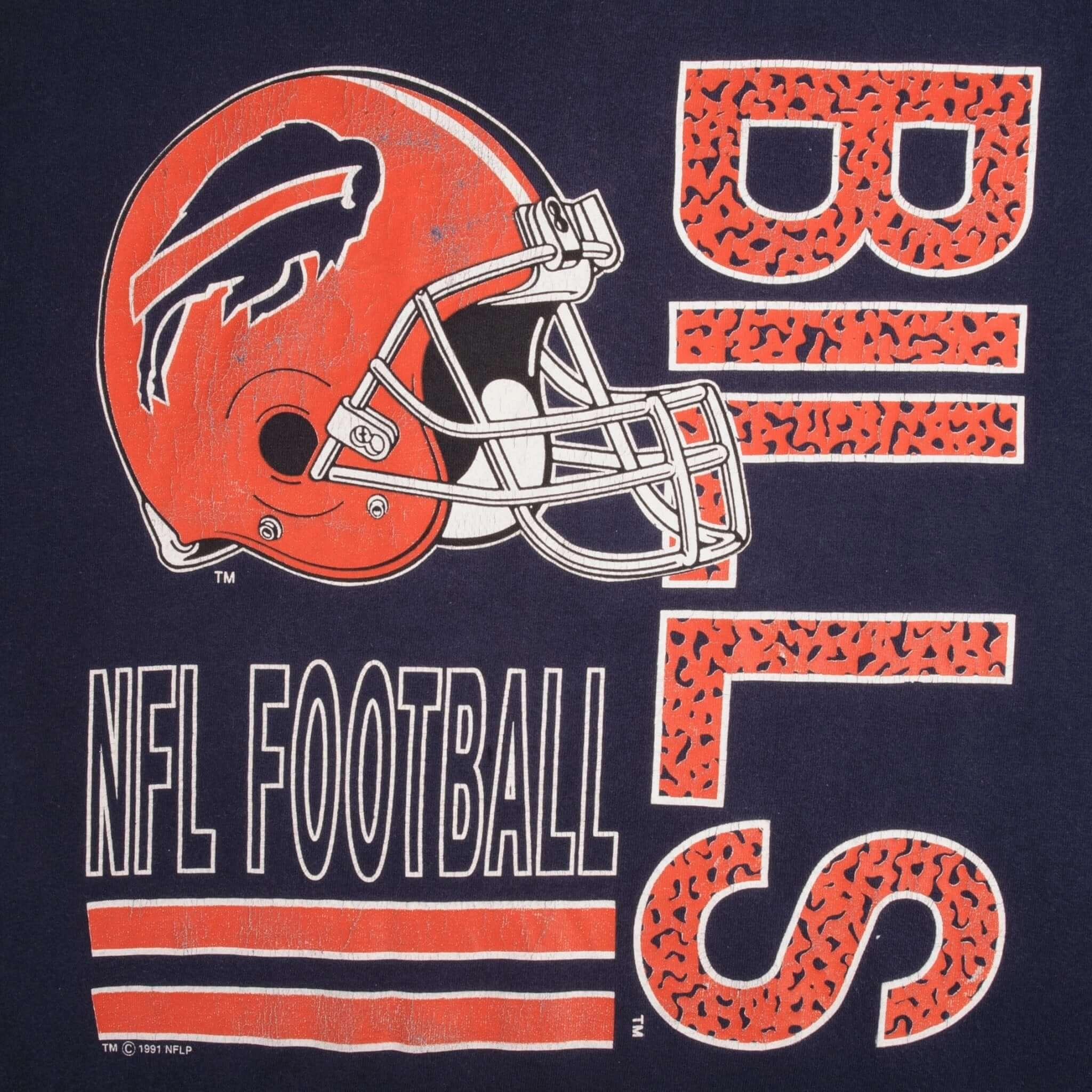 VINTAGE NFL BUFFALO BILLS 1991 TEE SHIRT SIZE LARGE MADE IN USA