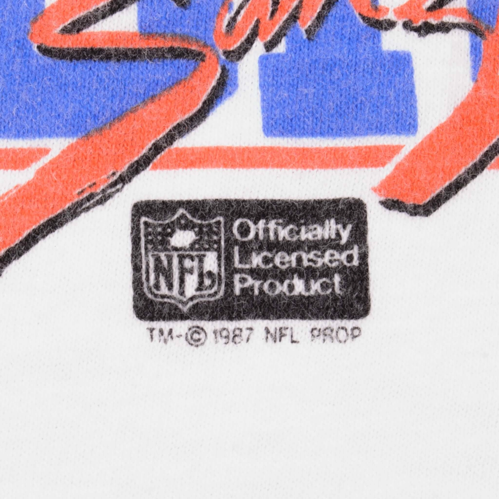 VINTAGE NFL DENVER BRONCOS AFC CHAMPS TEE SHIRT 1987 LARGE MADE USA