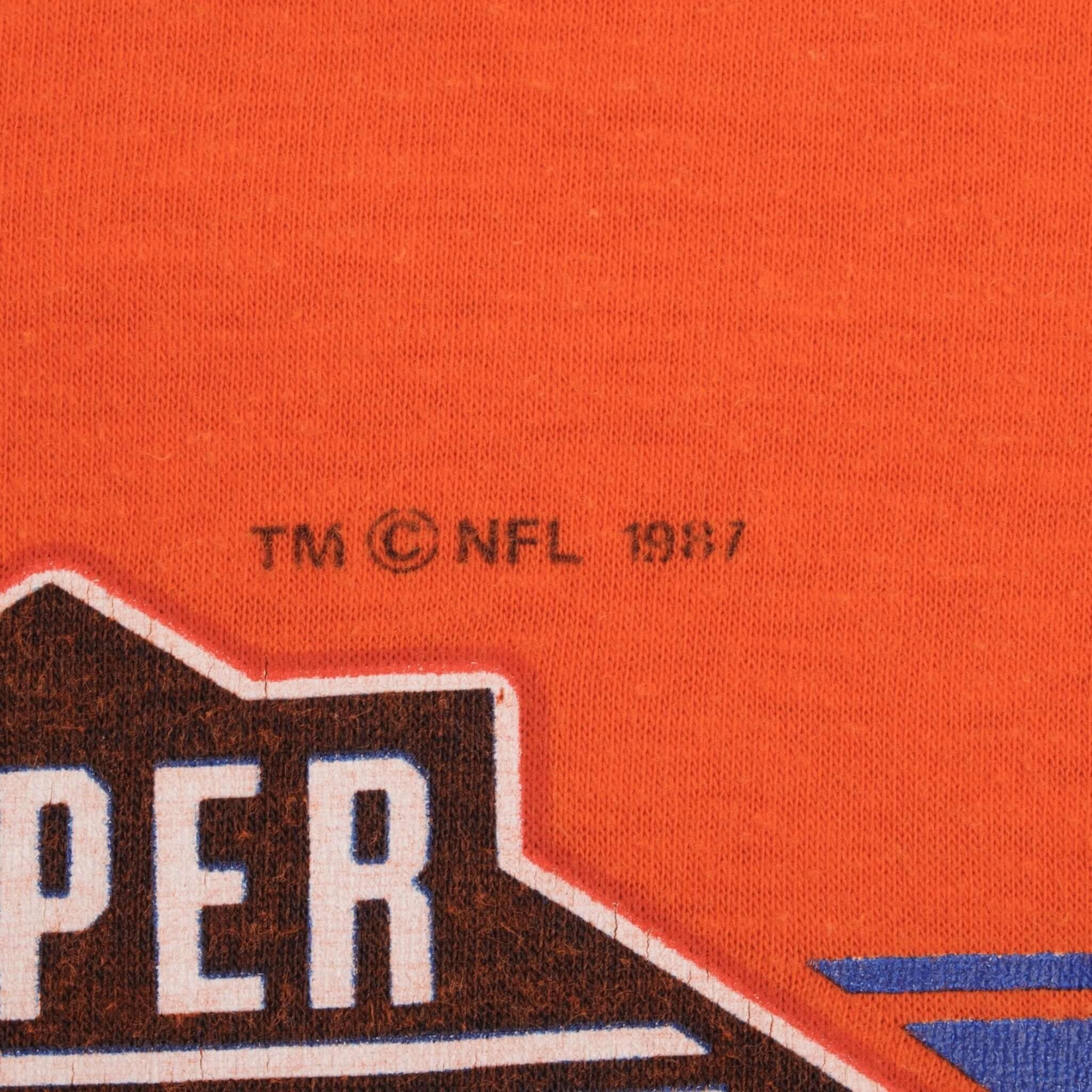 VINTAGE NFL DENVER BRONCOS SUPER BOWL XXII TEE SHIRT 1987 SIZE SMALL MADE IN USA