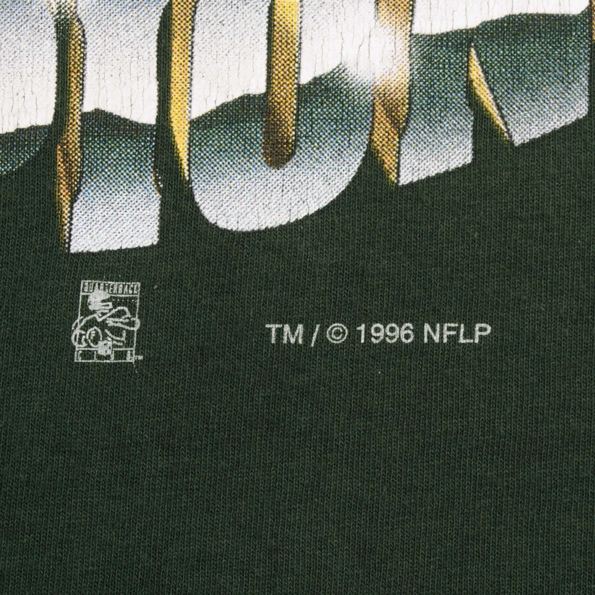 VINTAGE NFL GREEN BAY PACKERS NFC CHAMPIONS 1996 TEE SHIRT SIZE MEDIUM