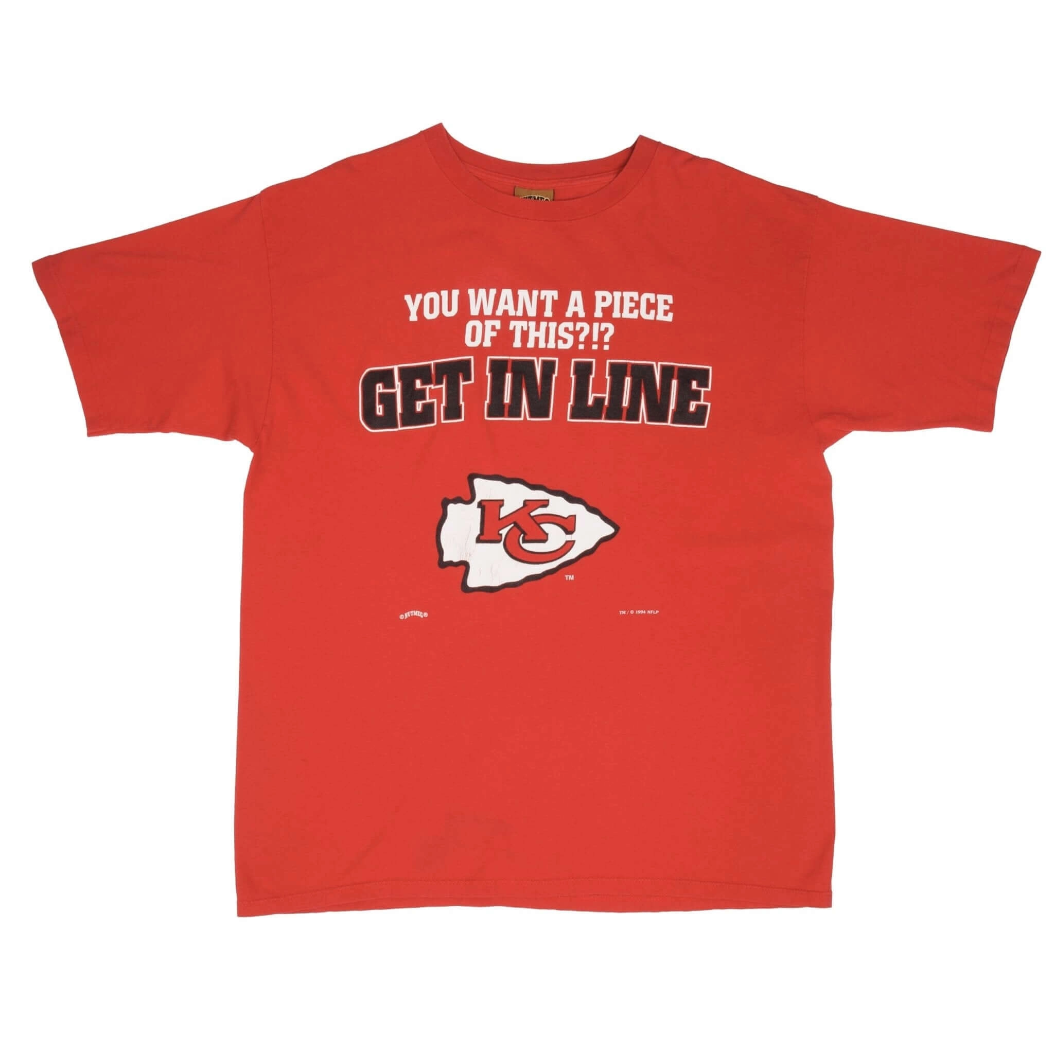 VINTAGE NFL KANSAS CITY CHIEFS 1994 TEE SHIRT SIZE XL MADE IN USA