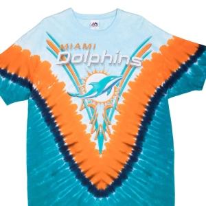 VINTAGE NFL MIAMI DOLPHINS TIE DYE TEE SHIRT XL 2000S