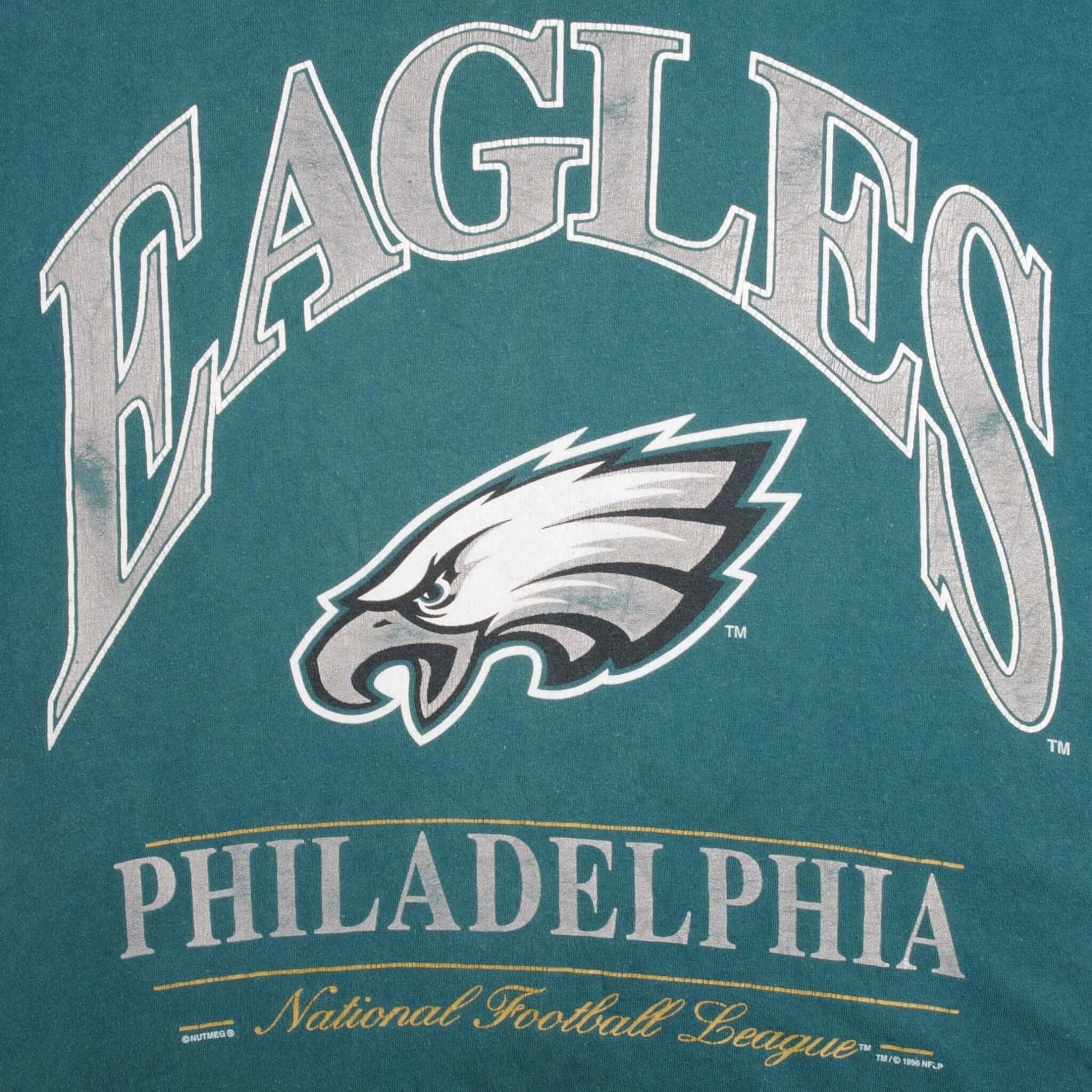 VINTAGE NFL PHILADELPHIA EAGLES 1996 TEE SHIRT SIZE MEDIUM MADE IN USA