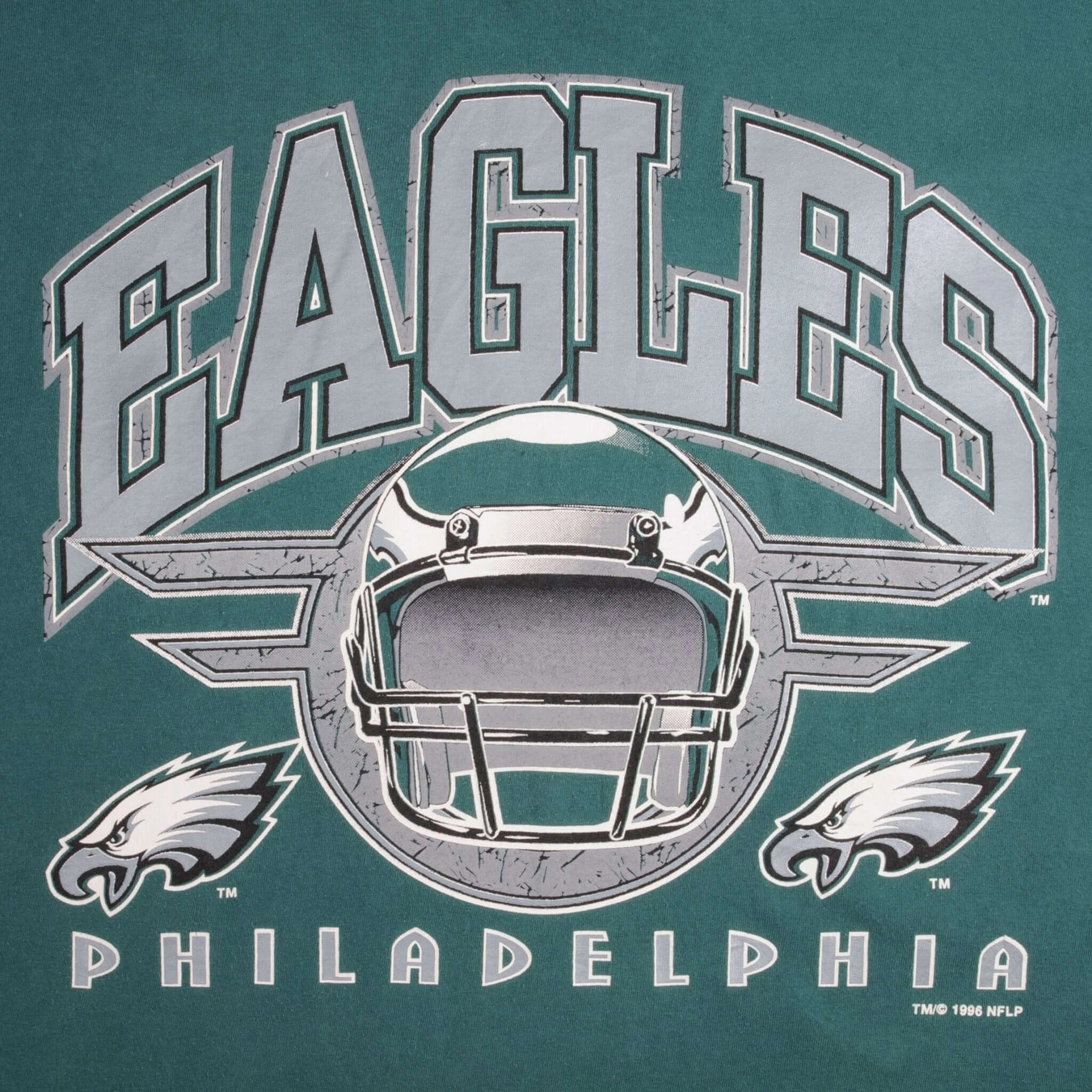 VINTAGE NFL PHILADELPHIA EAGLES 1996 TEE SHIRT SIZE XL MADE IN USA