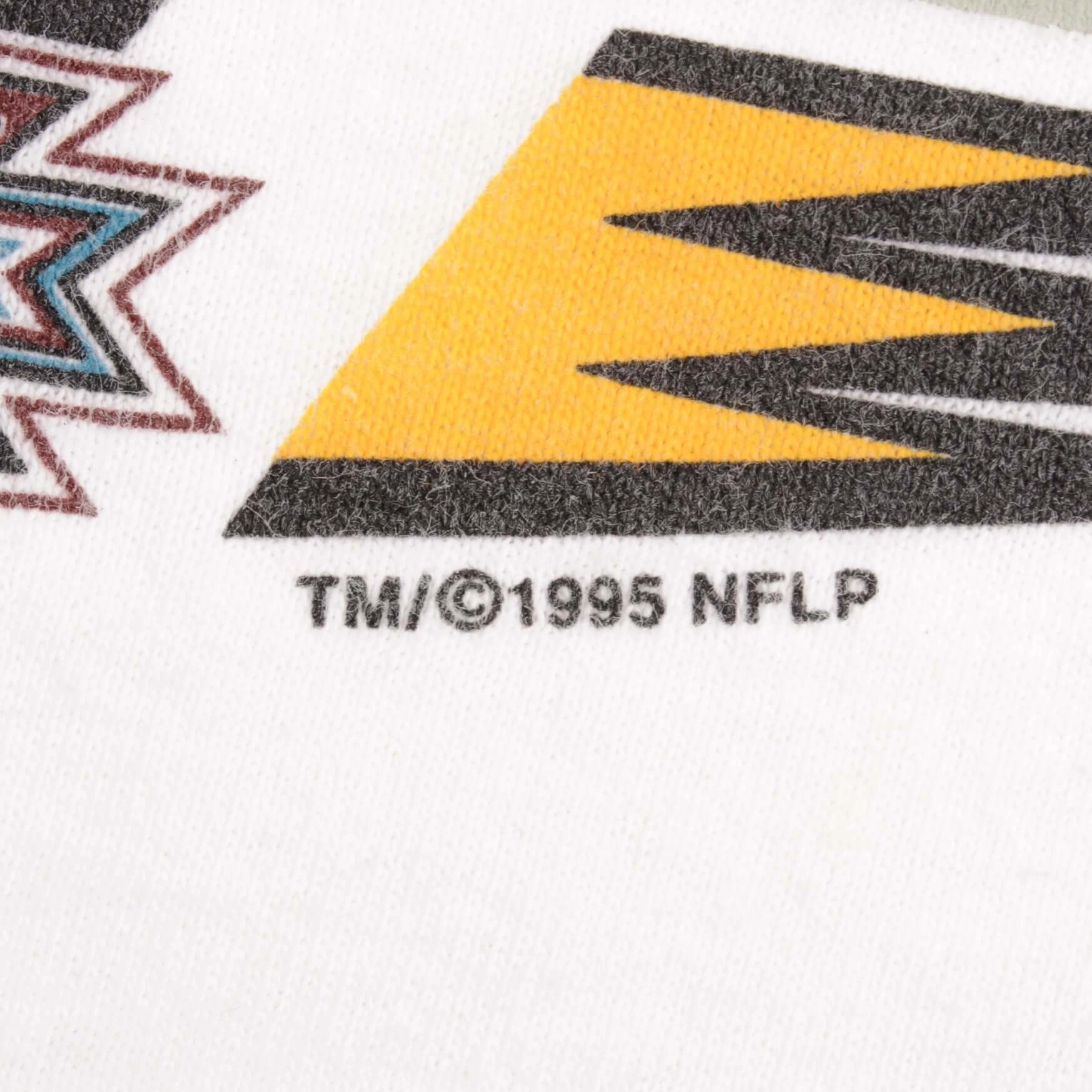 VINTAGE NFL PITTSBURGH STEELERS AFC CHAMPIONS 1995 TEE SHIRT SIZE MEDIUM
