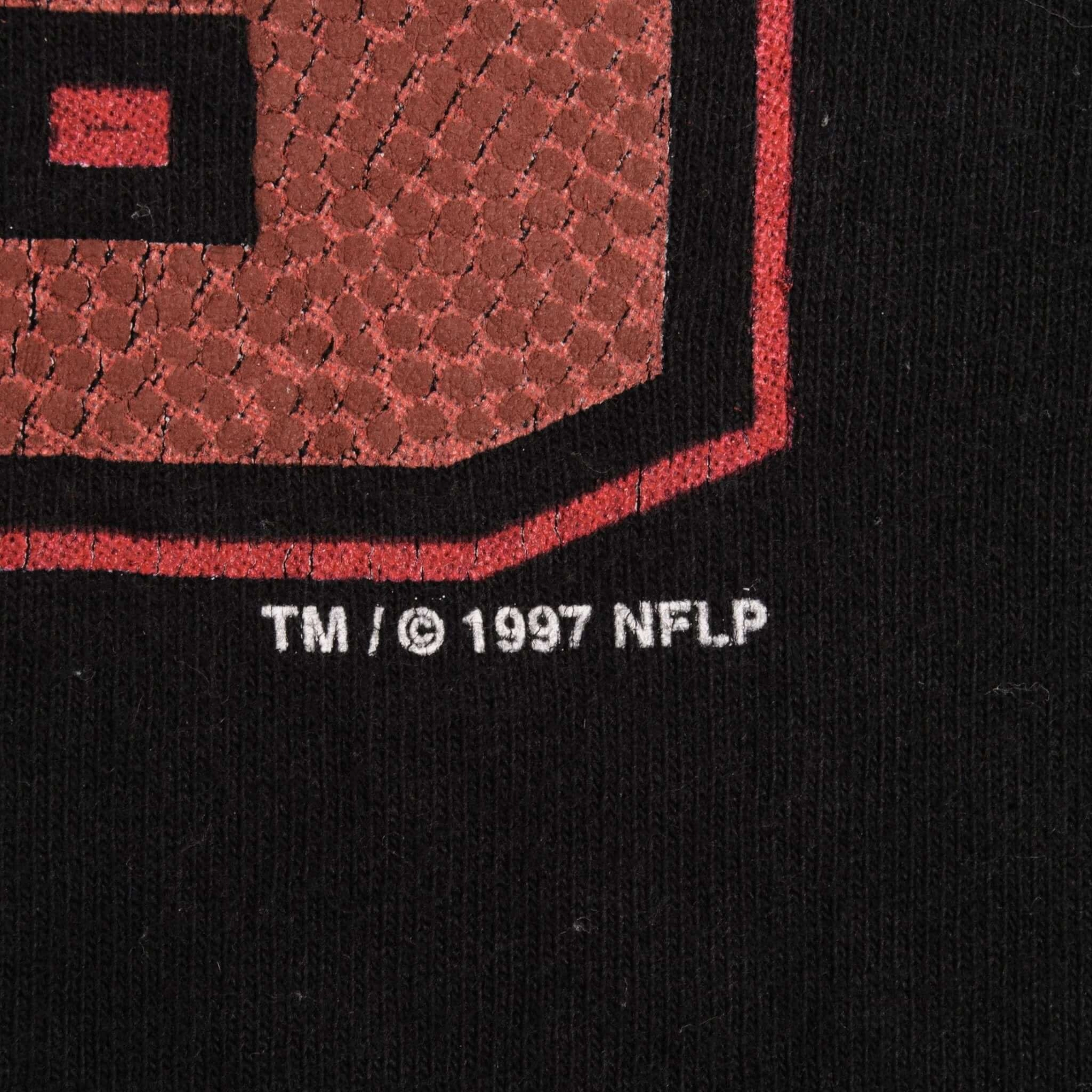 VINTAGE NFL SAN FRANCISCO 49ERS 1997 BLACK TEE SHIRT SIZE XL